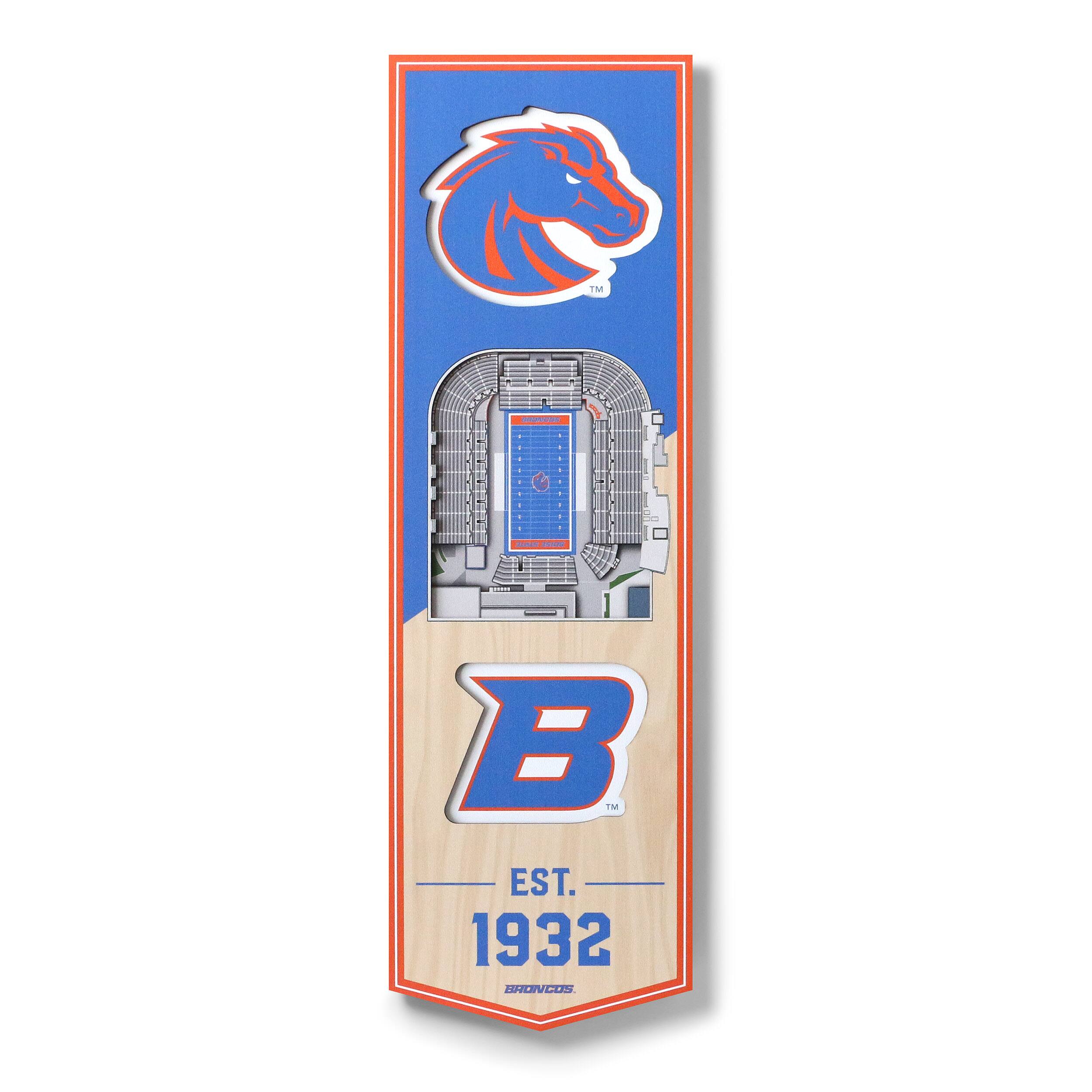 NCAA 6&#x22; x 19&#x22; StadiumView 3D Banner
