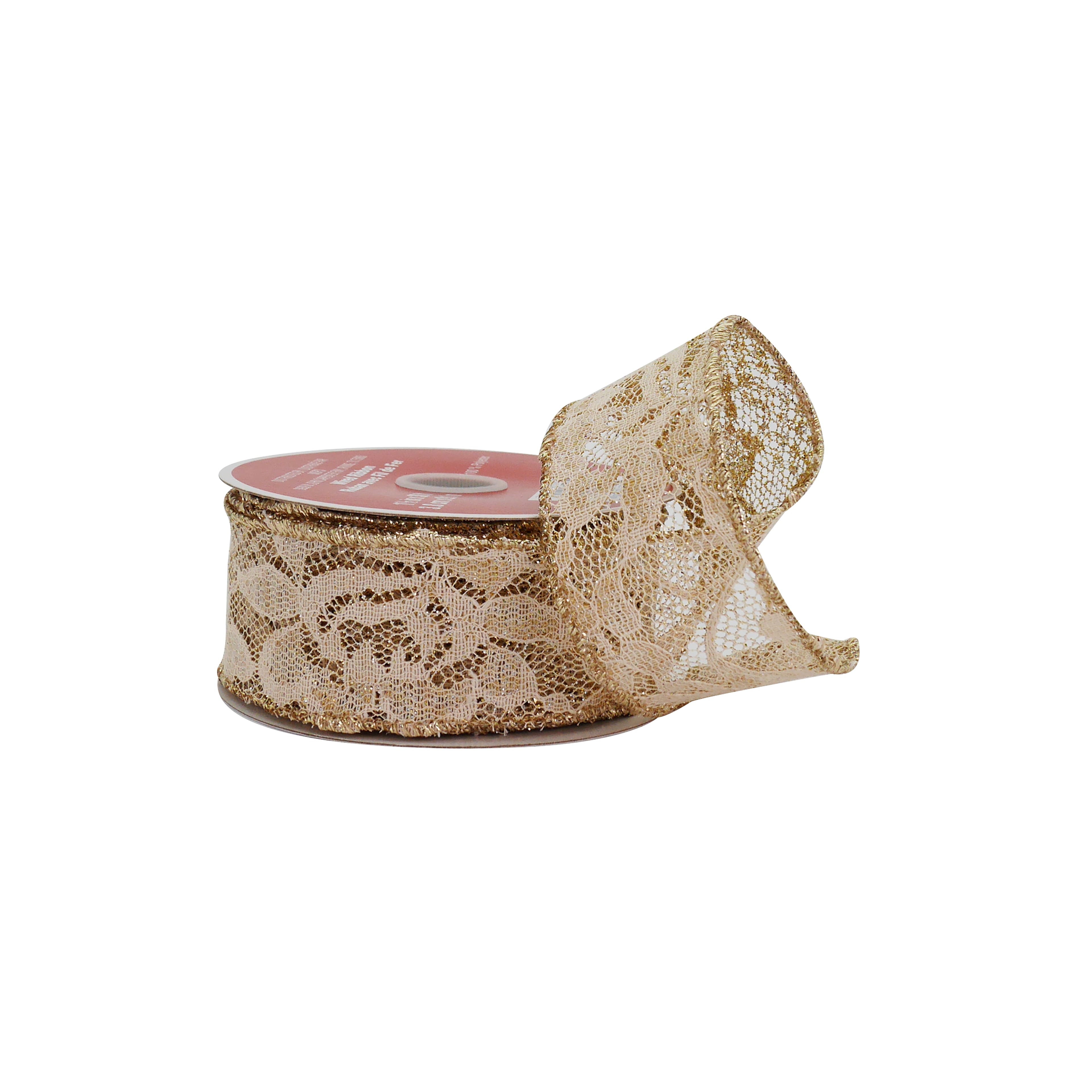 1.5&#x22; x 30ft. Linen Lace Wired Ribbon by Celebrate It&#xAE;