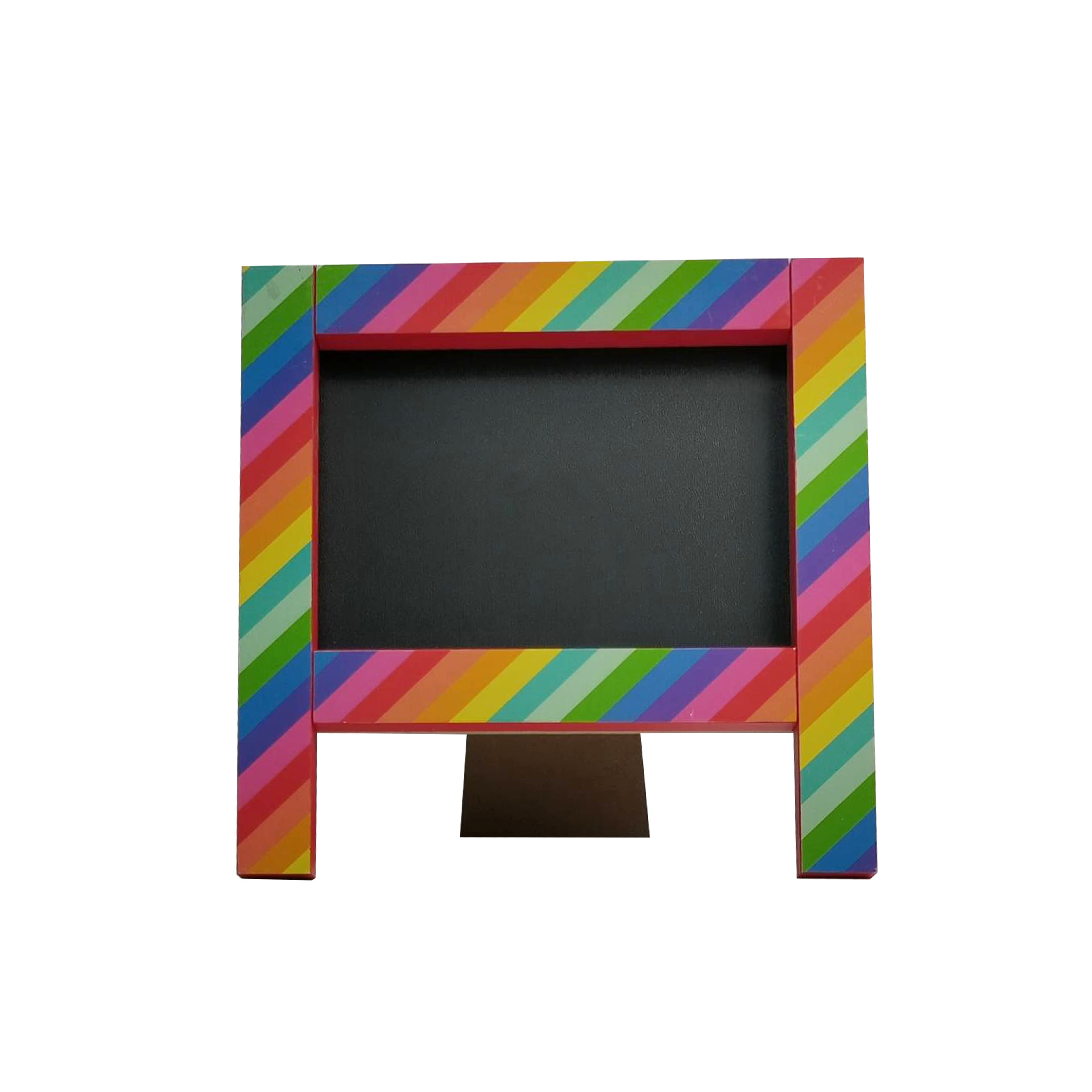 Small Rainbow Tabletop Chalkboard by B2C&#x2122;