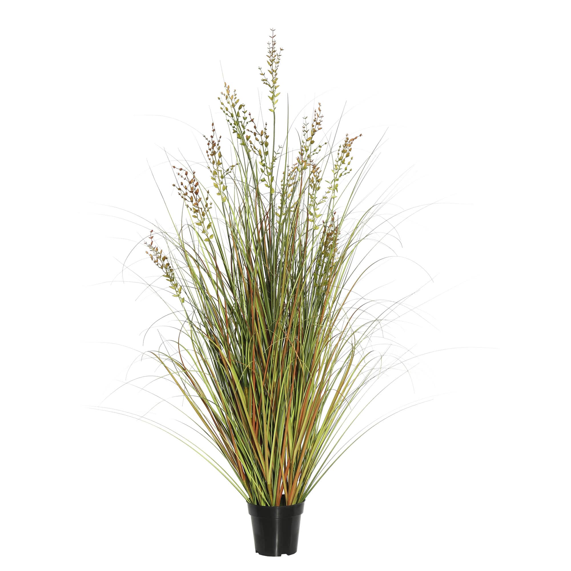 Artificial Potted Green &#x26; Brown Grass