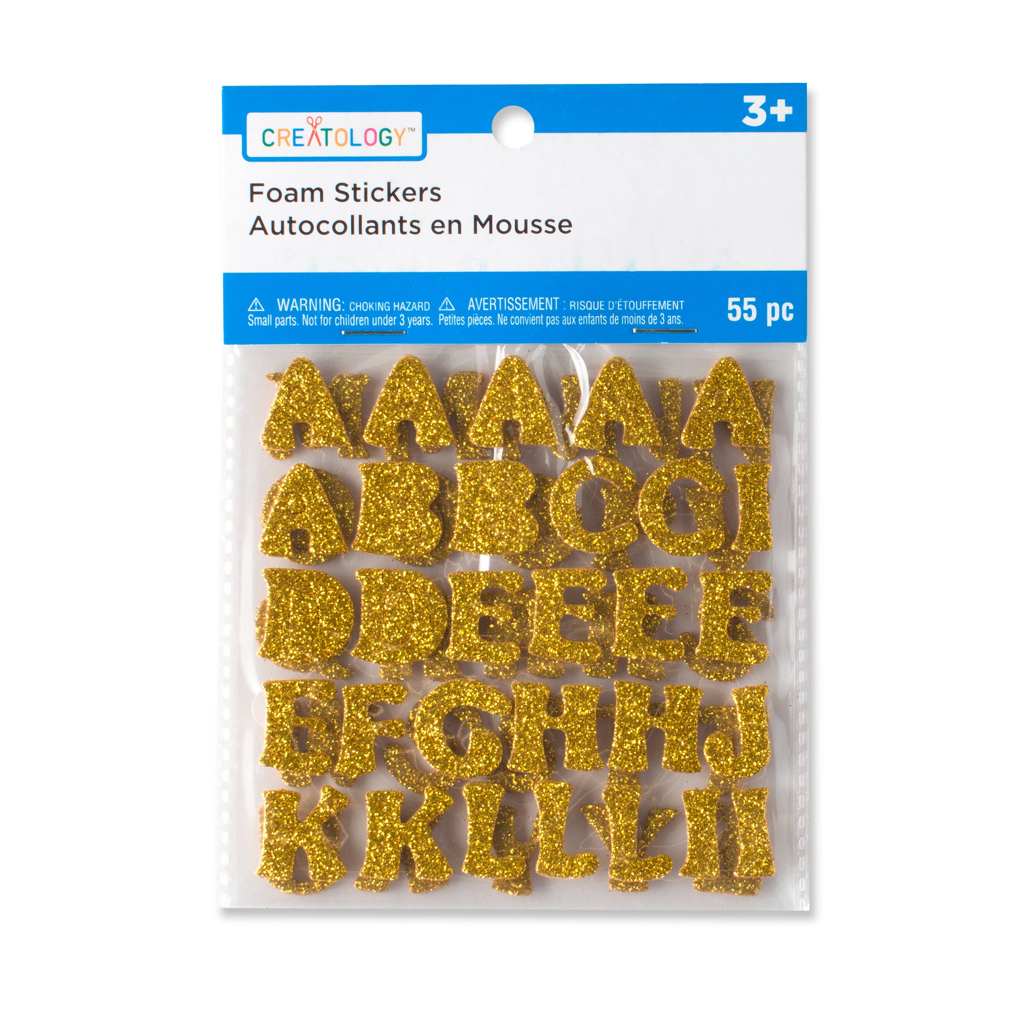 Glitter Alphabet Foam Stickers by Creatology®