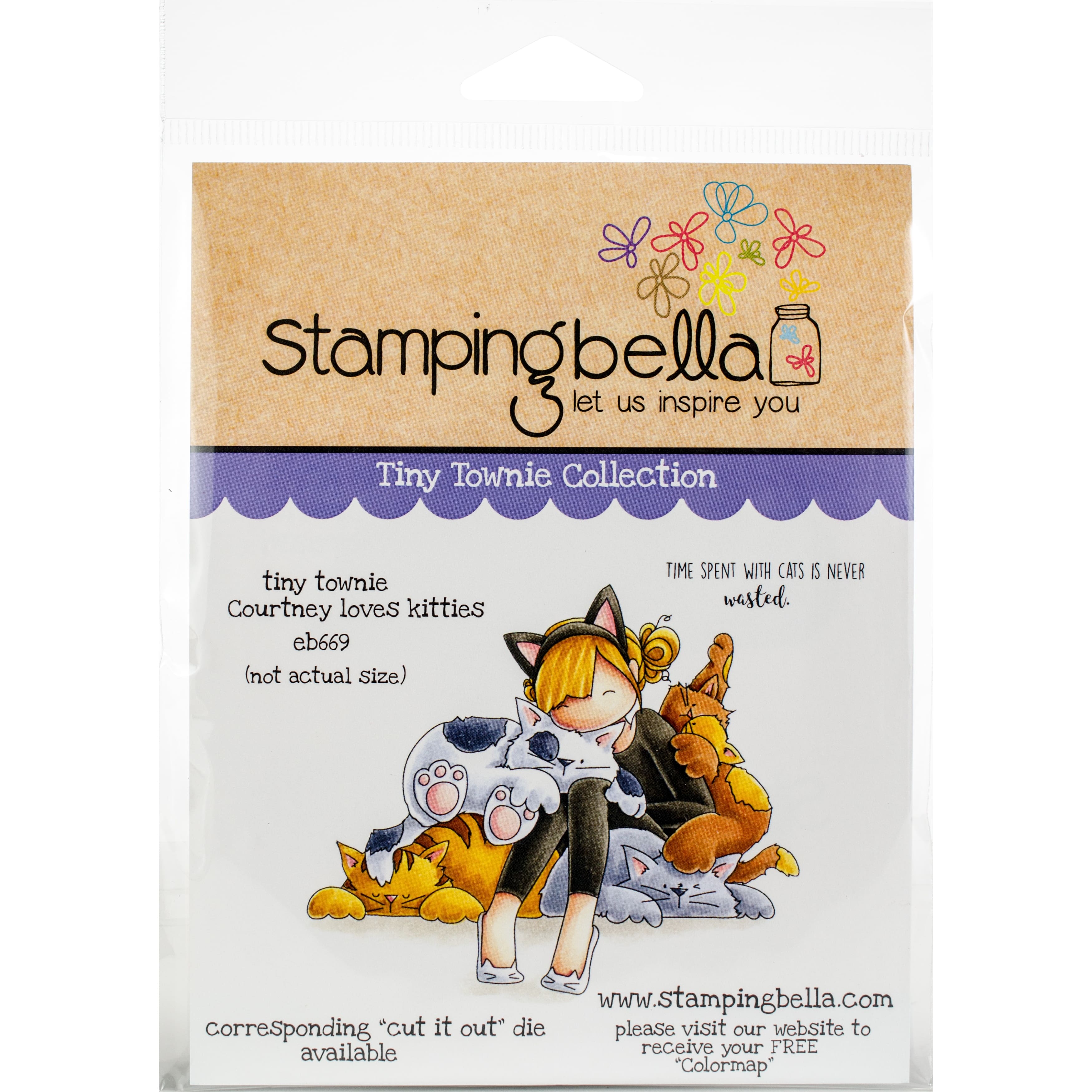 Stamping Bella Tiny Townie Courtney Loves Kitties Cling Stamps | Michaels