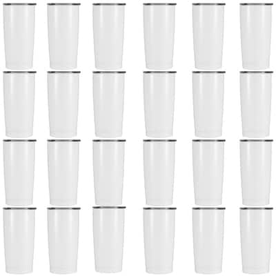 24 Pack: 12oz. Stainless Steel Sublimation Tumbler by Make Market®
