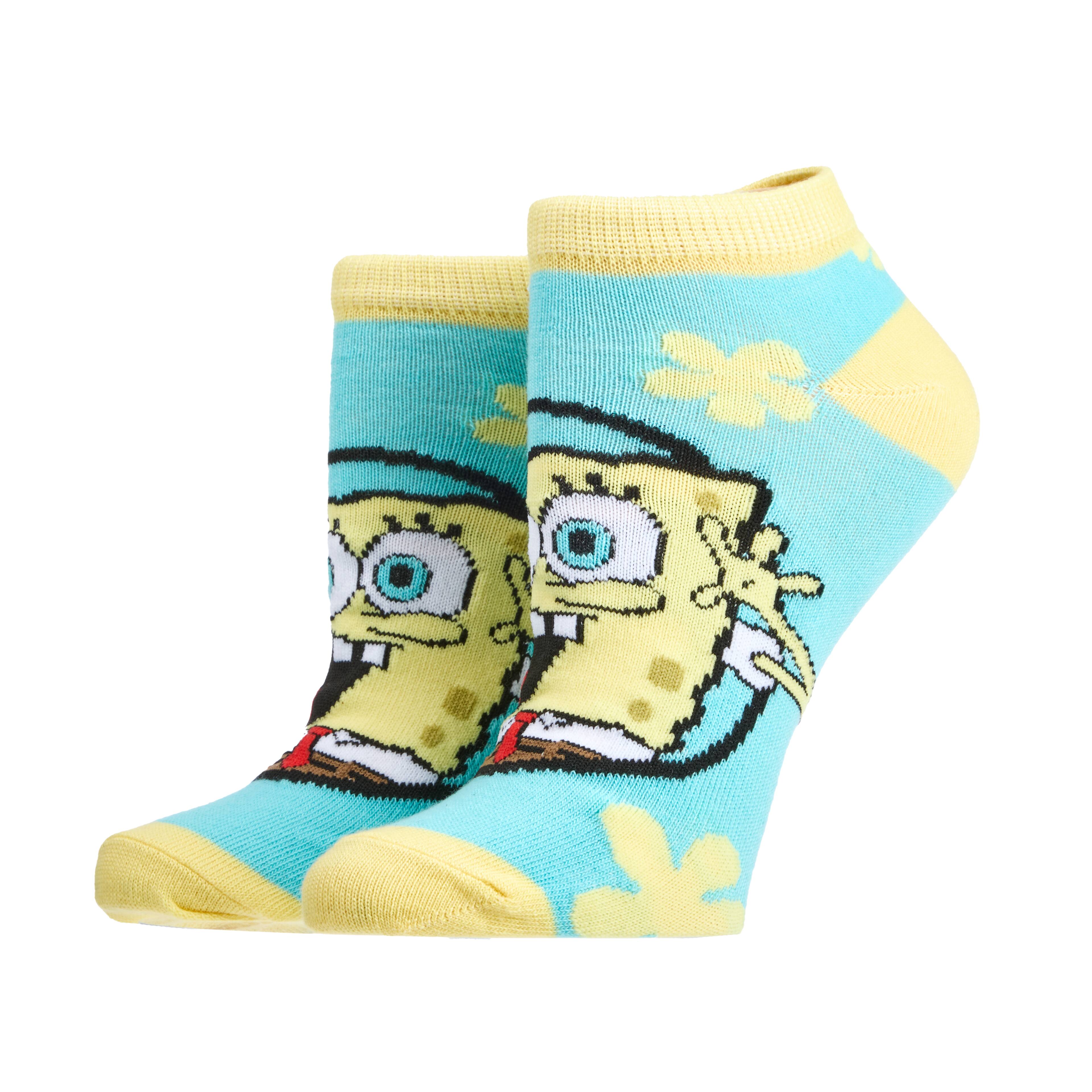 SpongeBob SquarePants&#x2122; 2 Pair Adult Ankle Sock Set