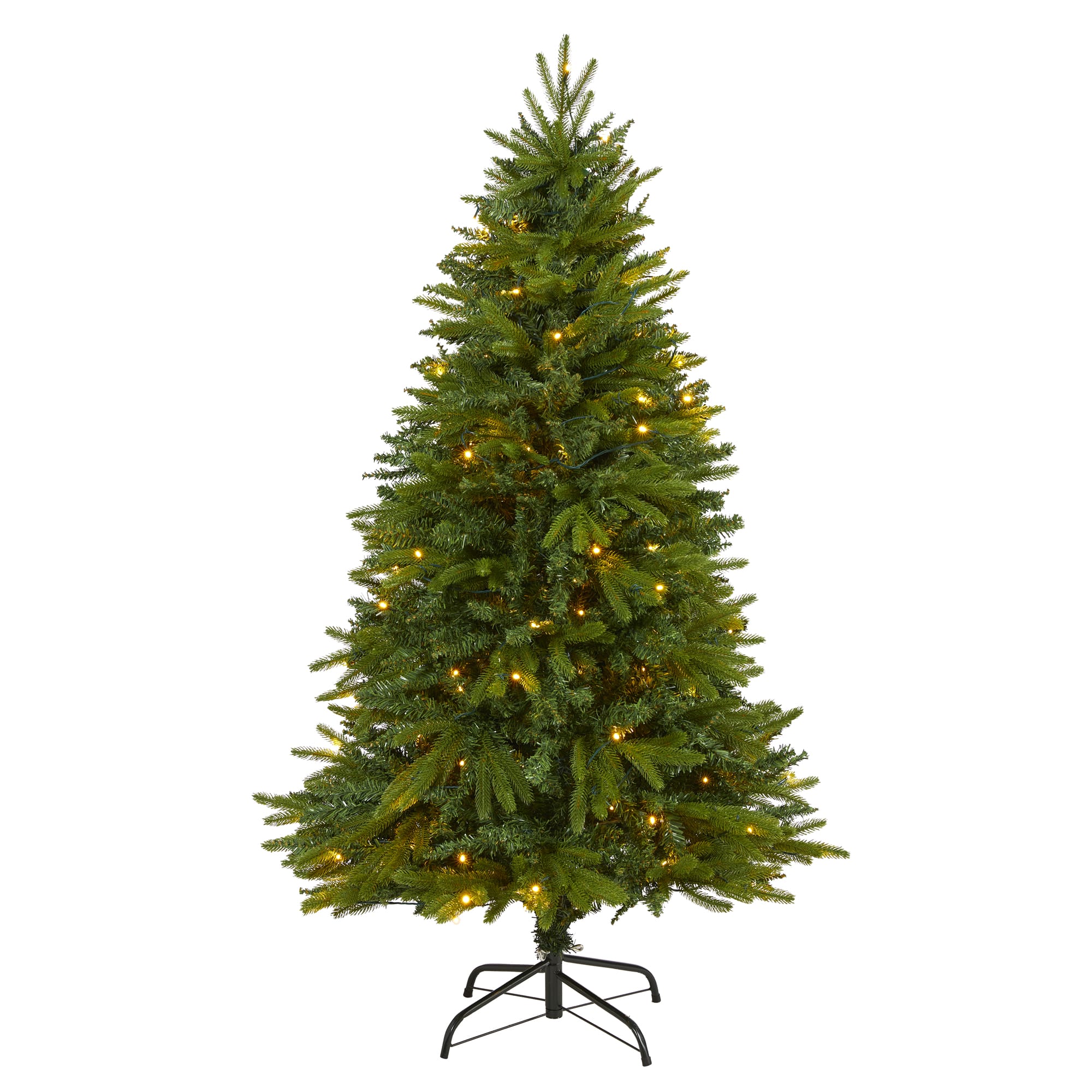5ft. Pre-Lit Sun Valley Fir Artificial Christmas Tree with Clear LED Lights