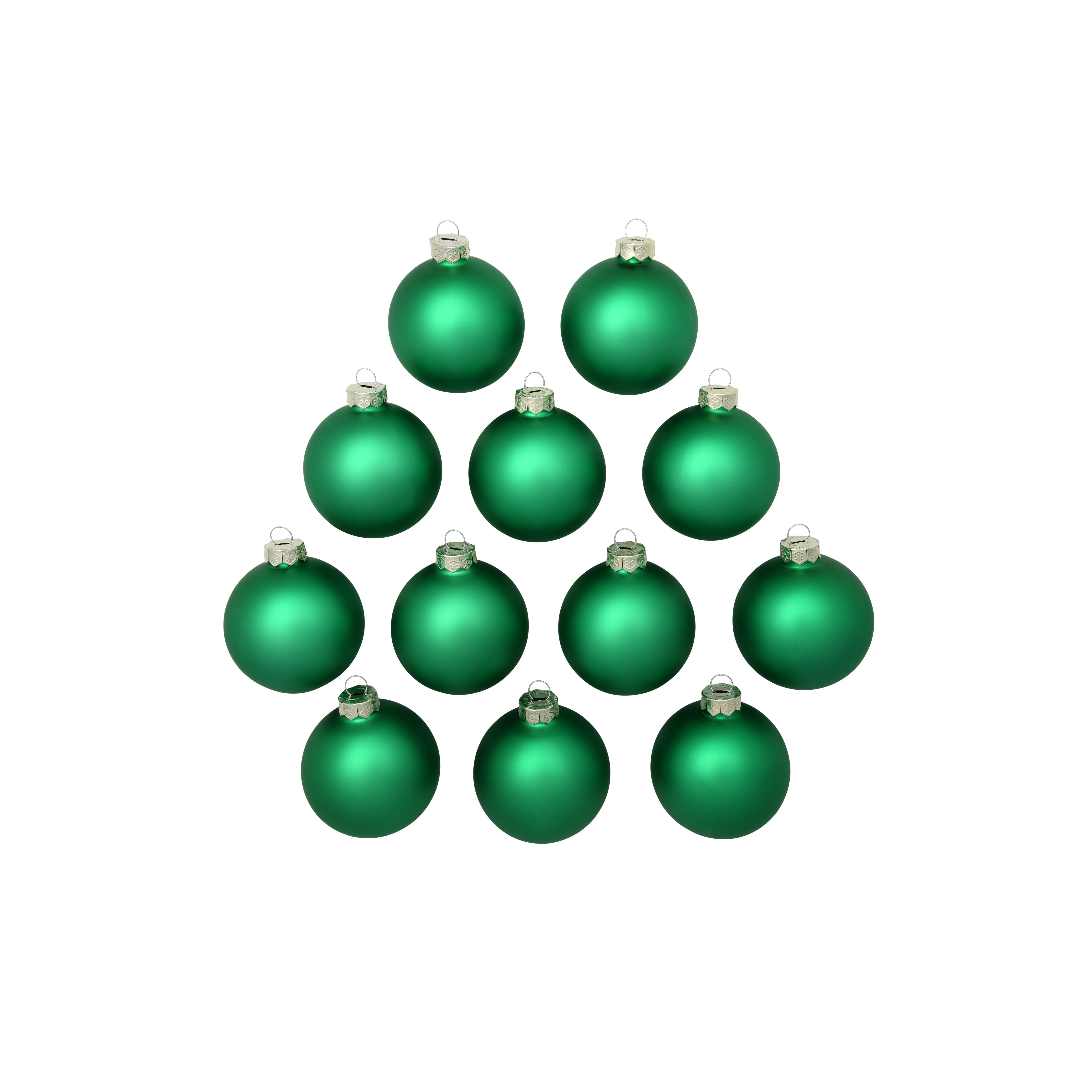 Whitehurst 12ct. 2.75&#x22; Matte Glass Ball Ornaments