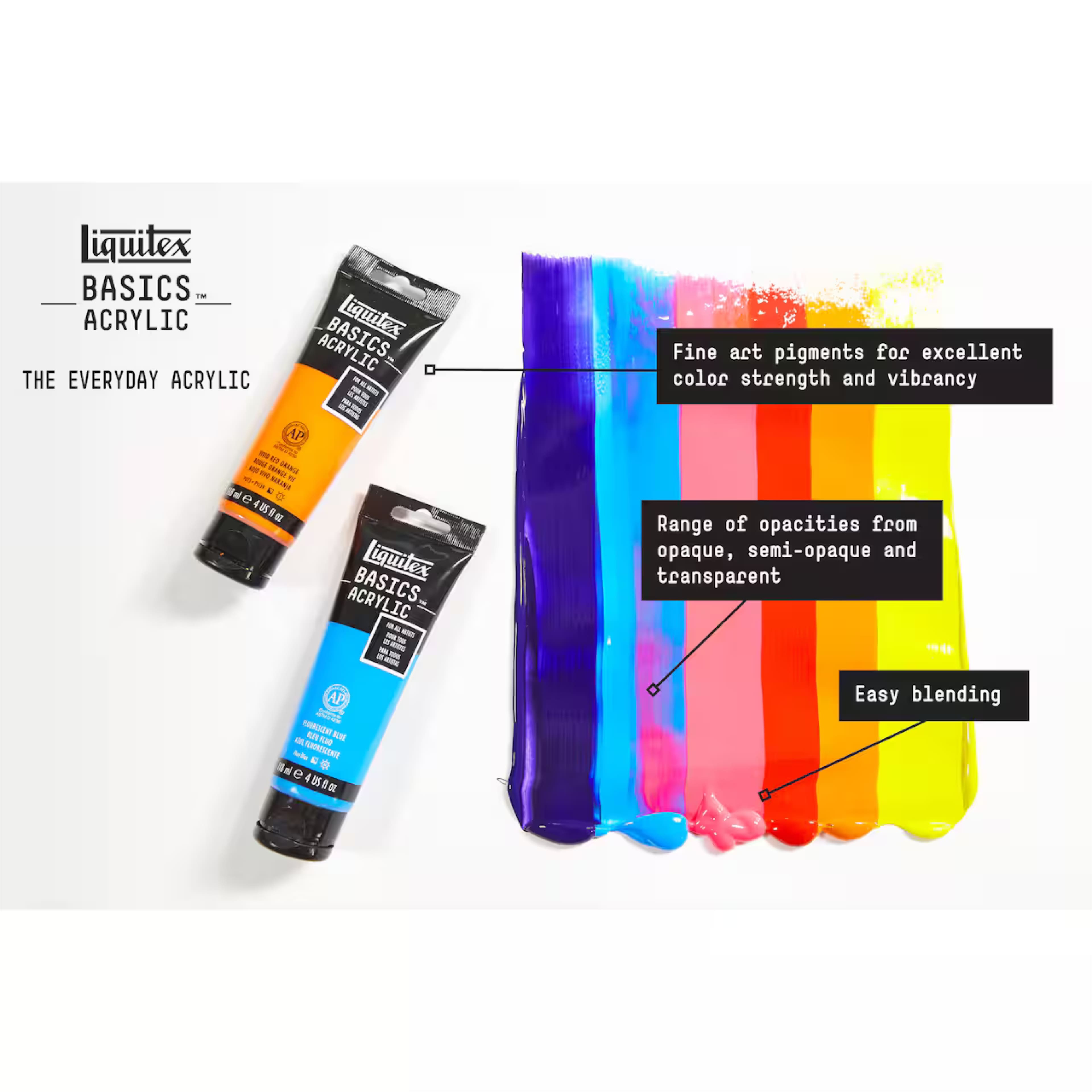 Liquitex® Basics™ 72 Colour Acrylic Paint Set