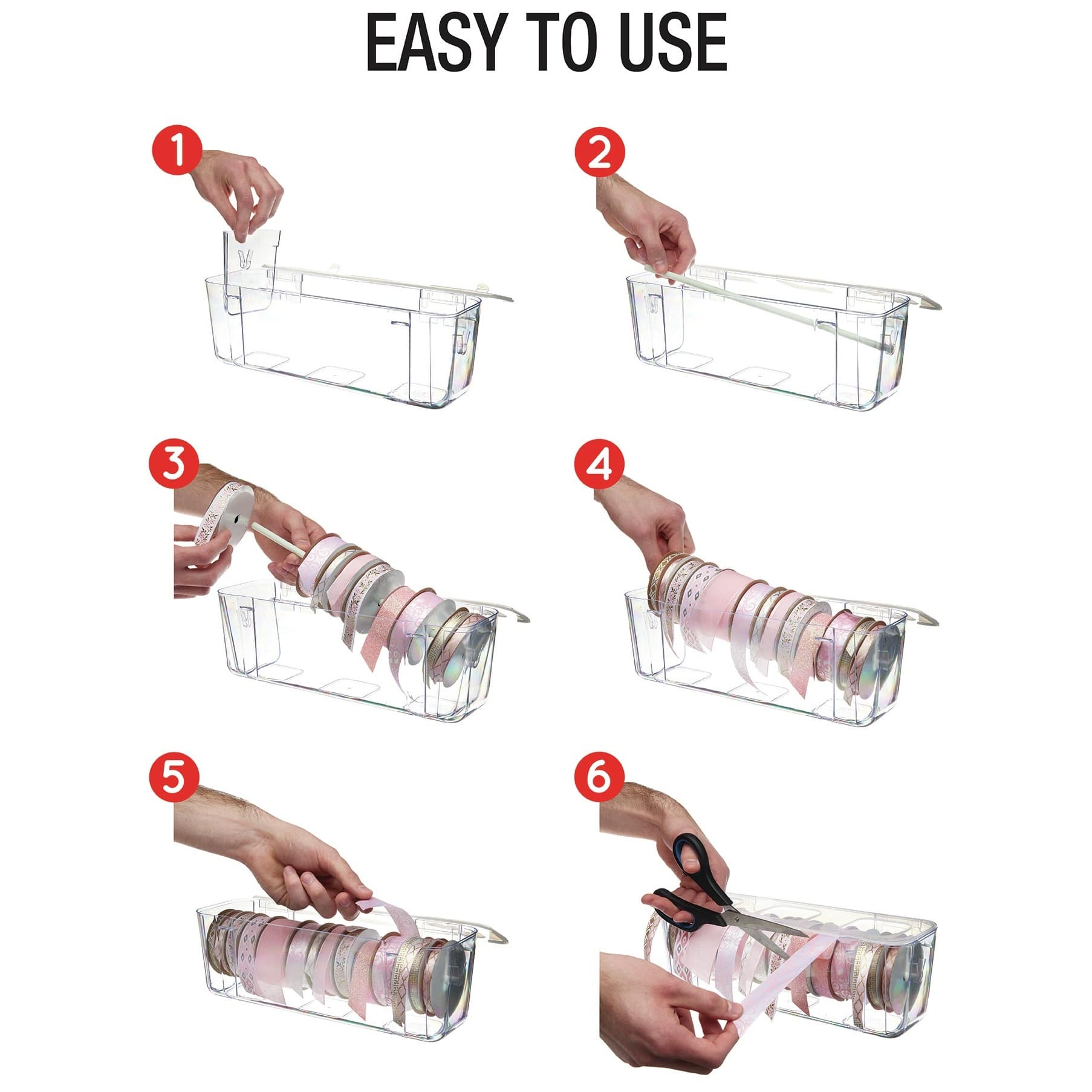 Deflecto&#xAE; Clear Acrylic Ribbon Dispenser