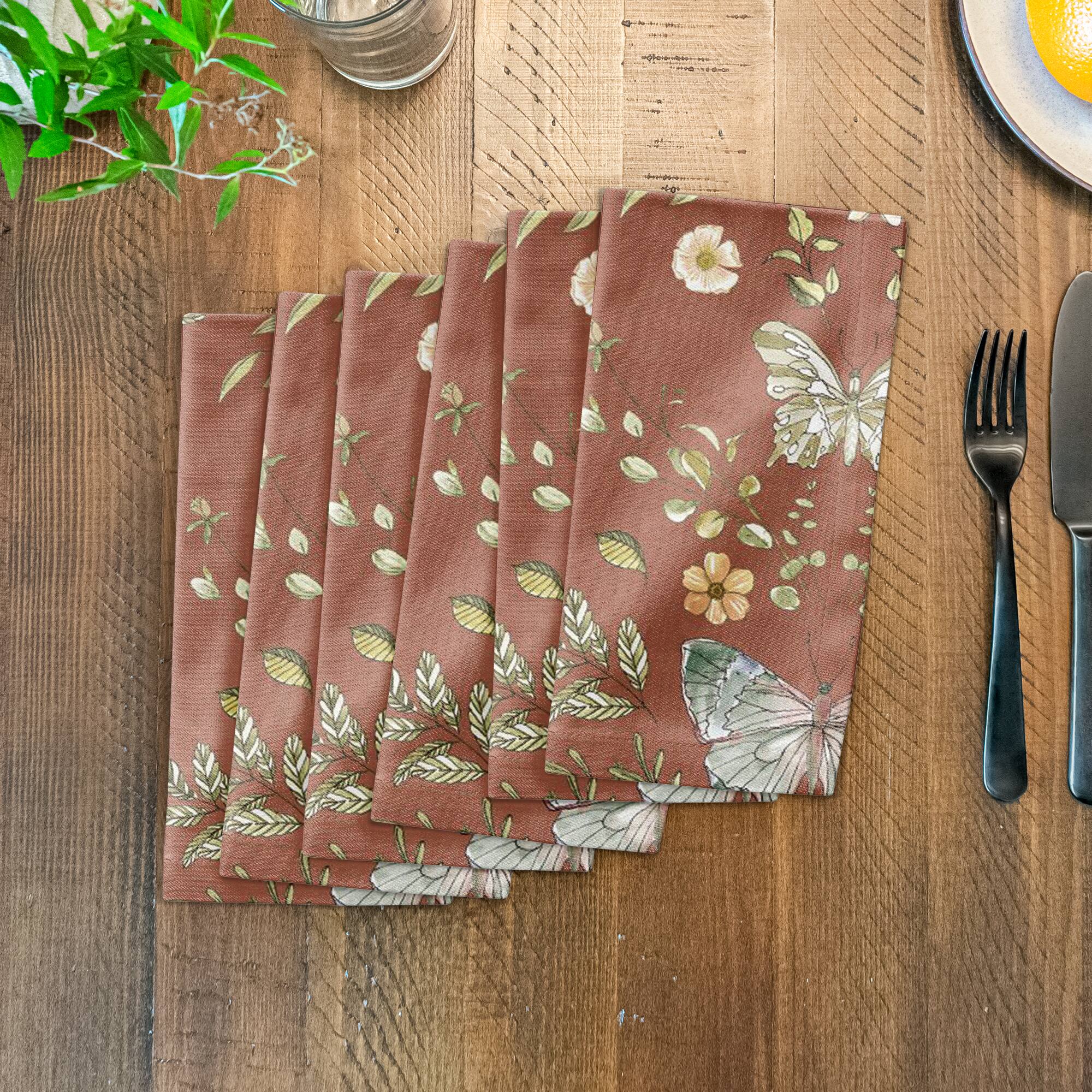 Butterfly Cotton Twill Napkin