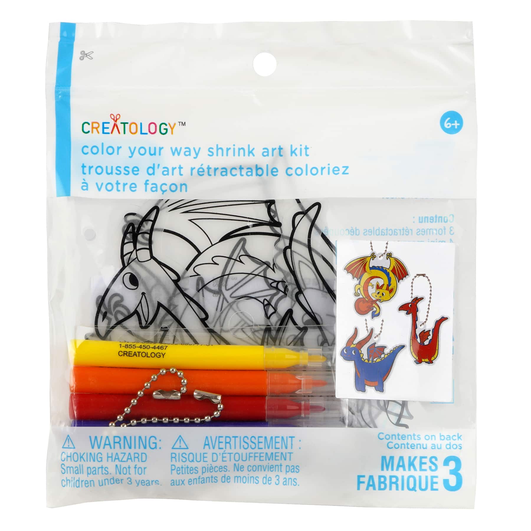 Color Your Way Dragon Shrink Art Kit by Creatology&#x2122;