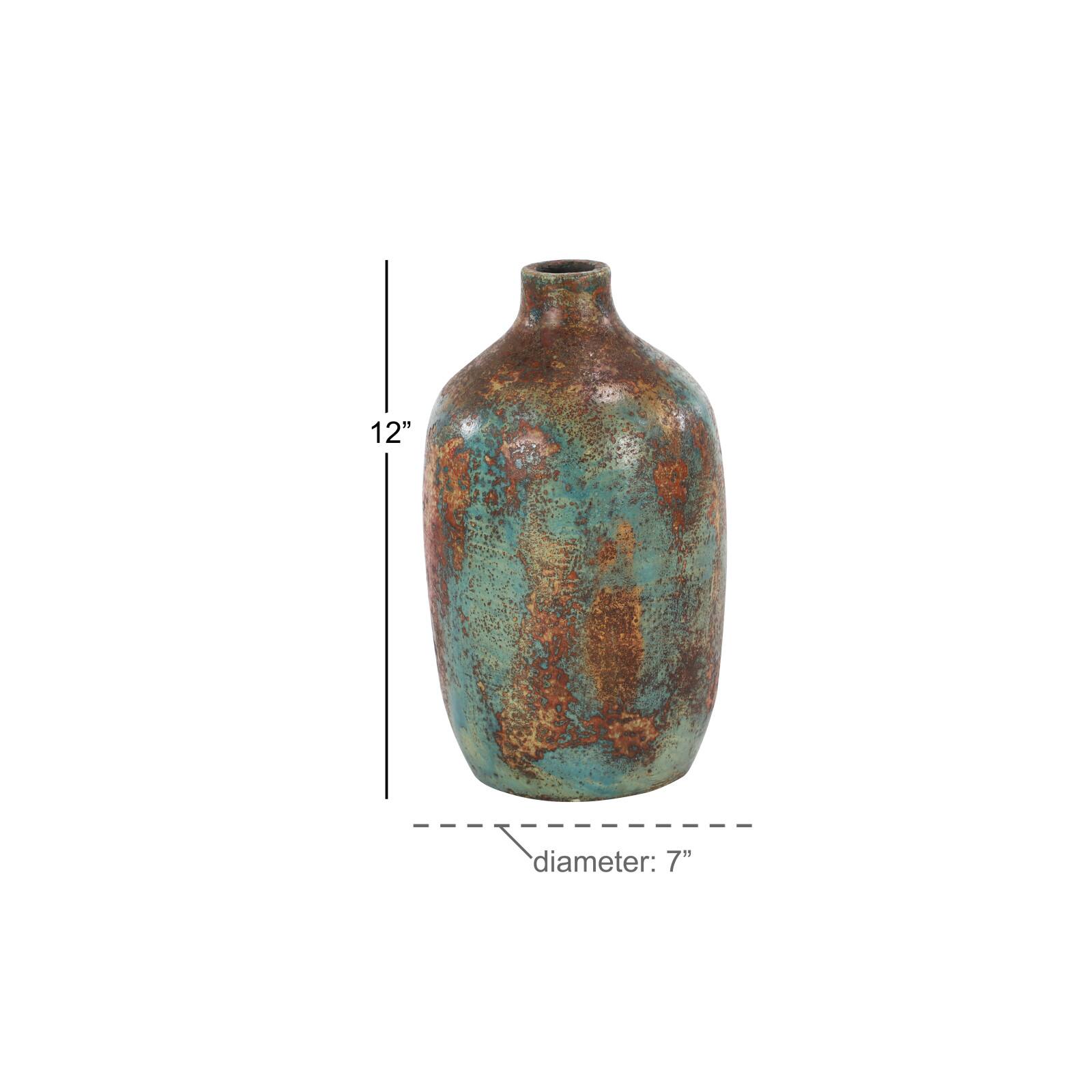 Multicolored Ceramic Rustic Vase