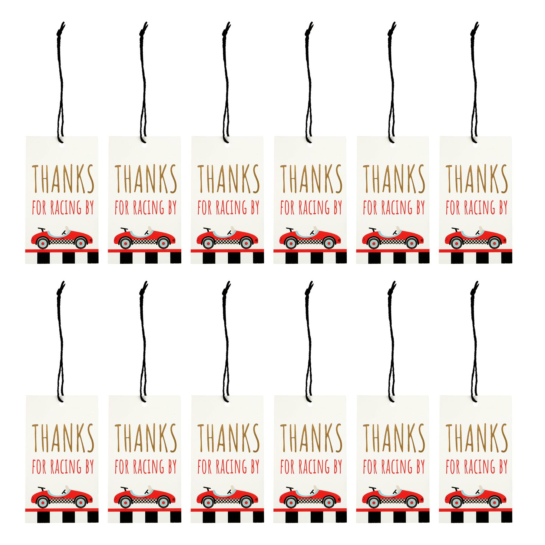 Thanks For Racing By Gift Tags, 12ct. by Celebrate It&#x2122;