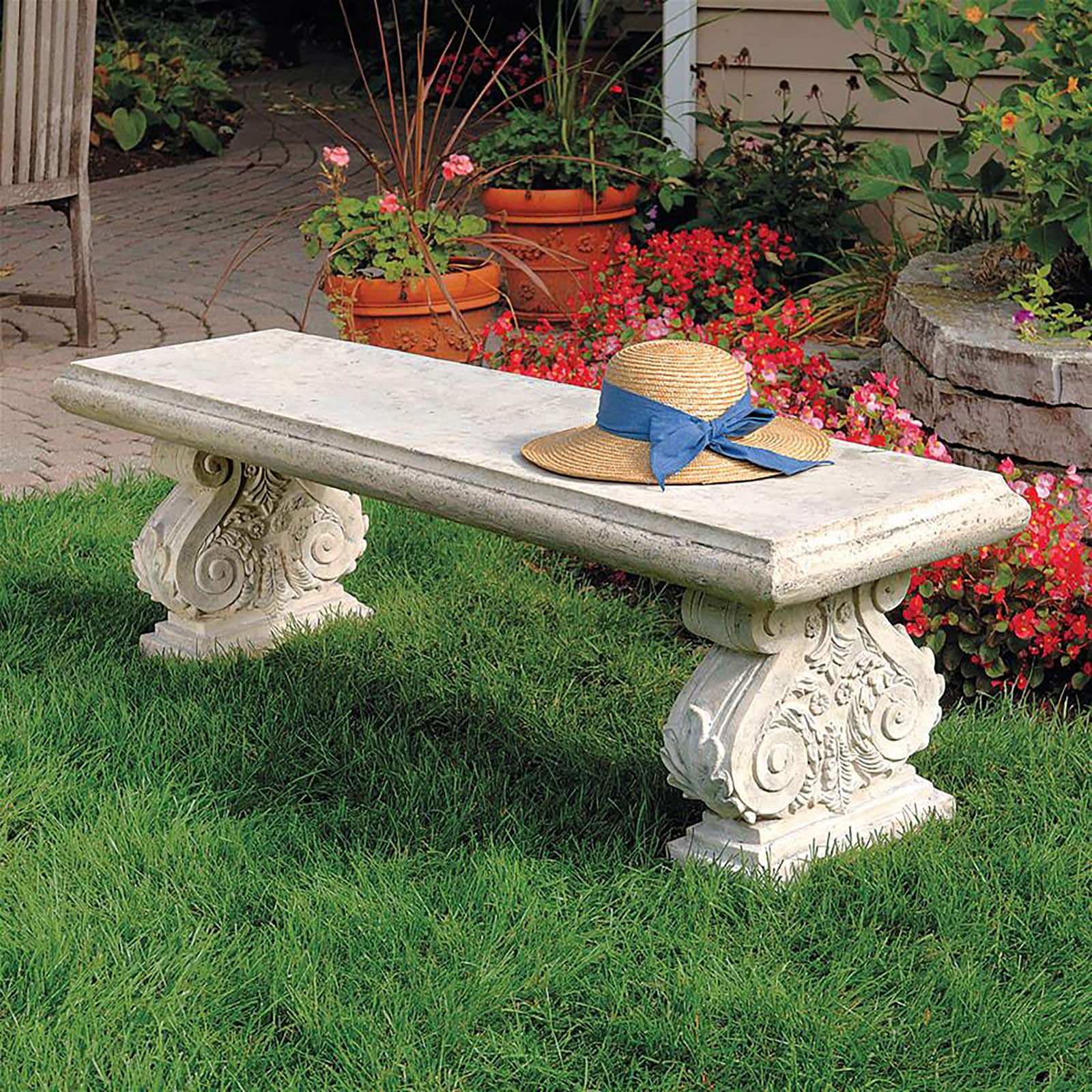 Design Toscano 59" Cambridge Yard Architectural Garden Bench