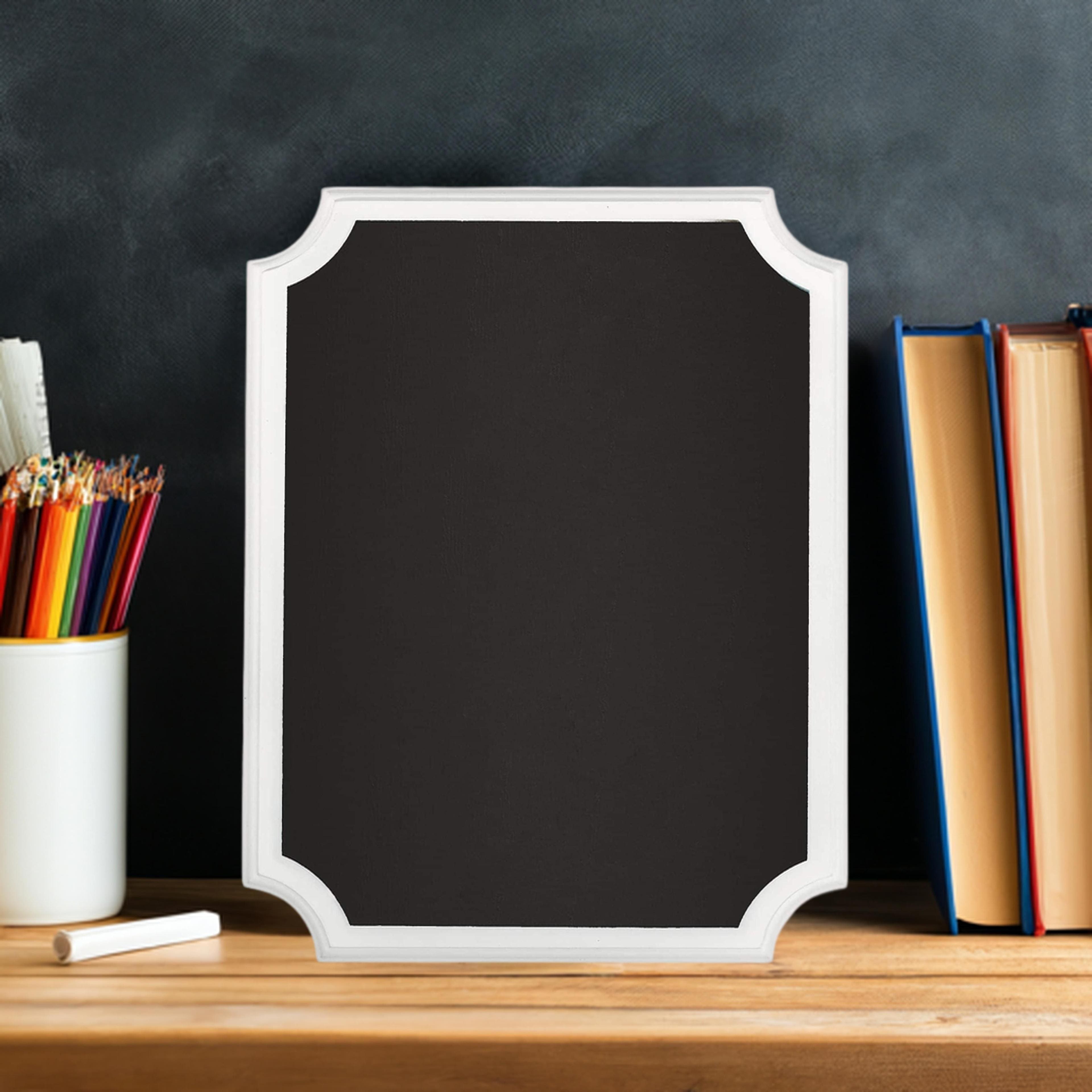 9&#x22; White Easel Chalkboard Sign, 3ct.