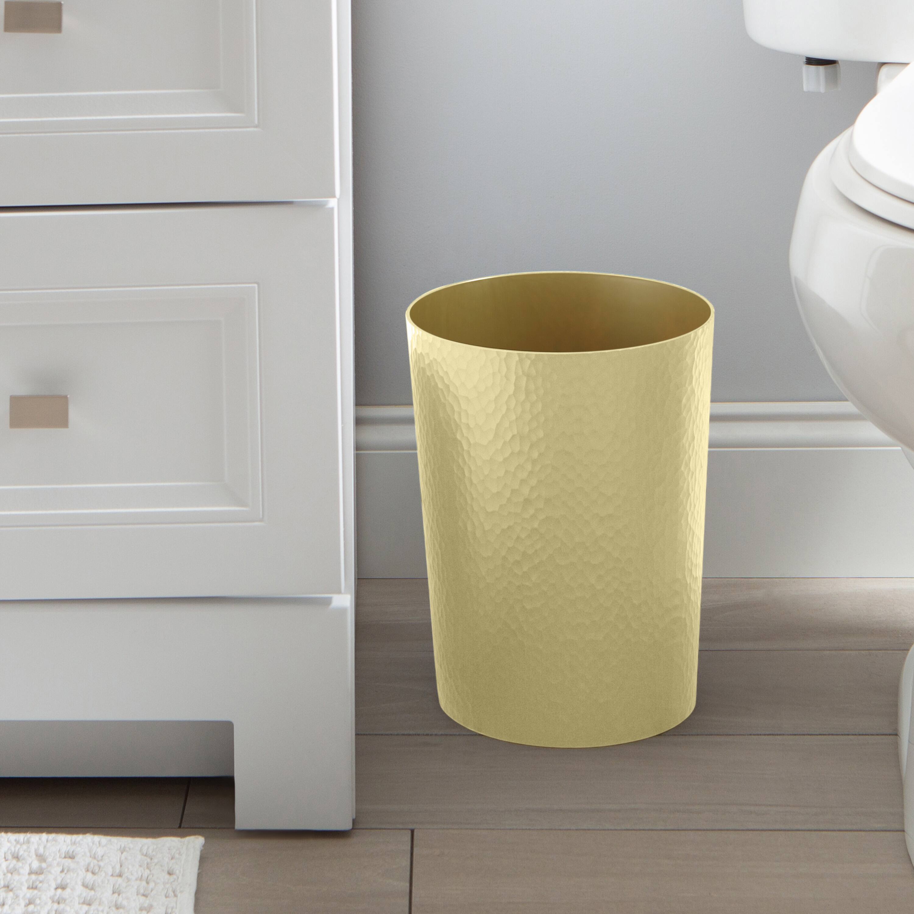 Bath Bliss Gold Hammered Textured Trash Can Michaels