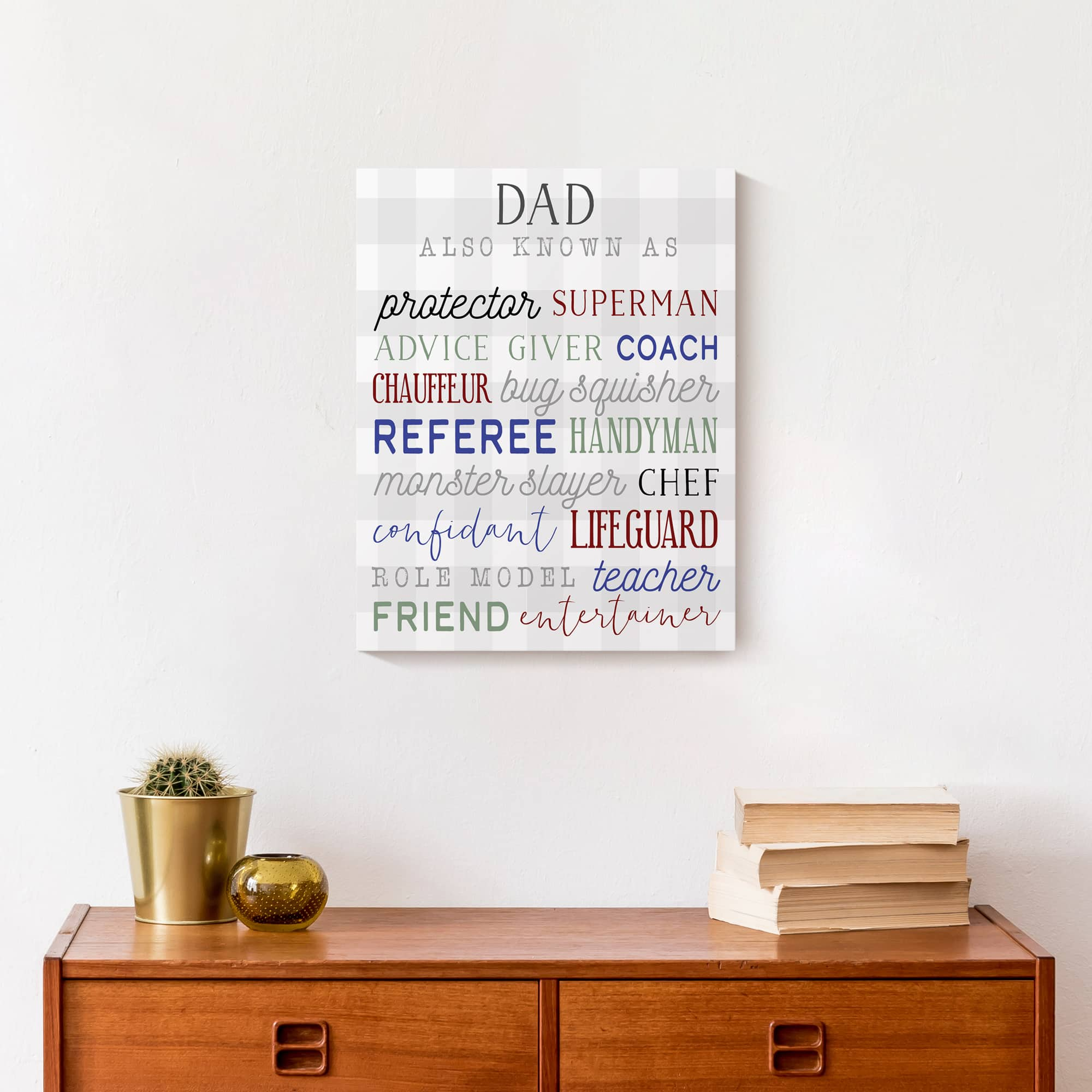 Dad Jobs Canvas Wall Art