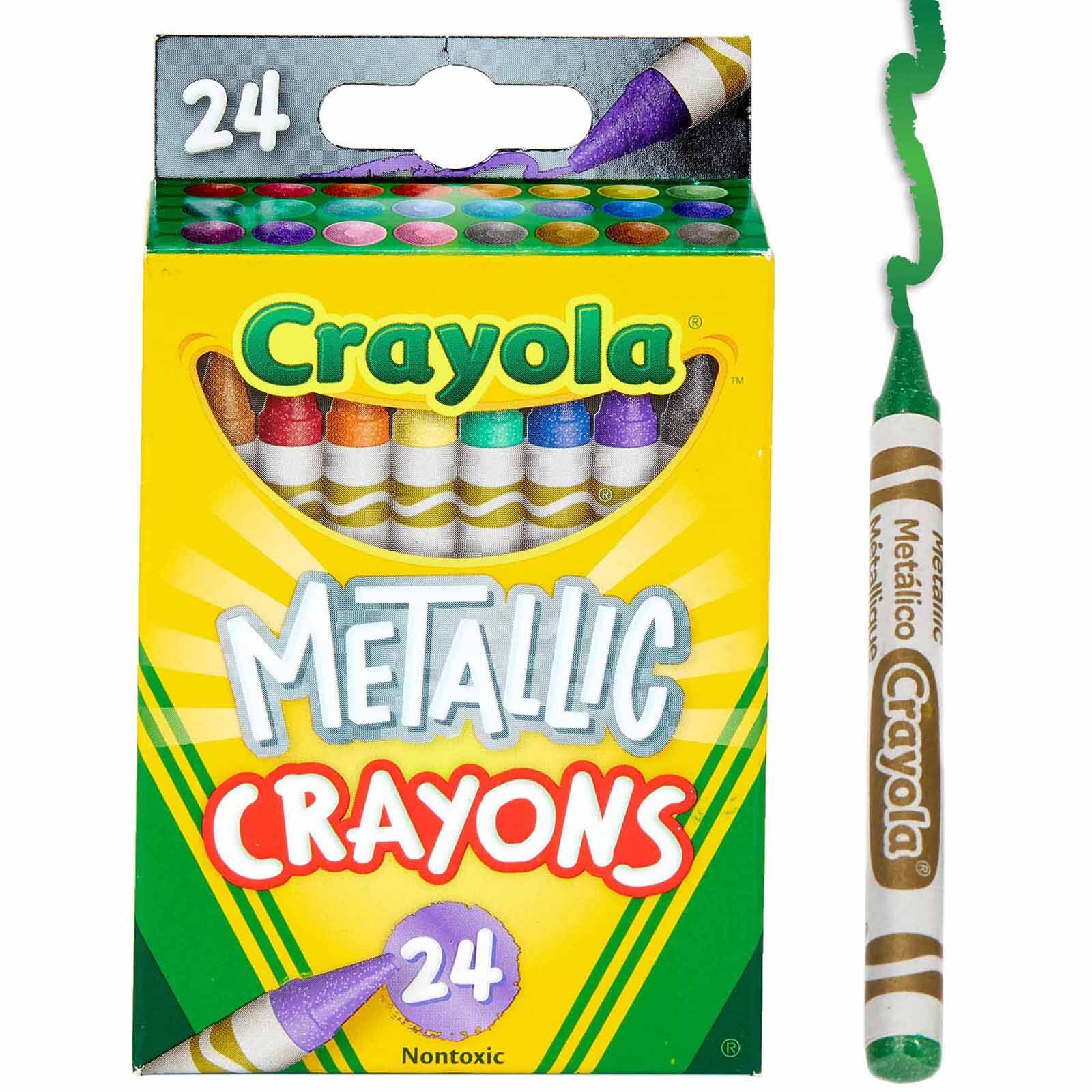 6 Packs: 24 ct. (144) Crayola® Metallic Crayons