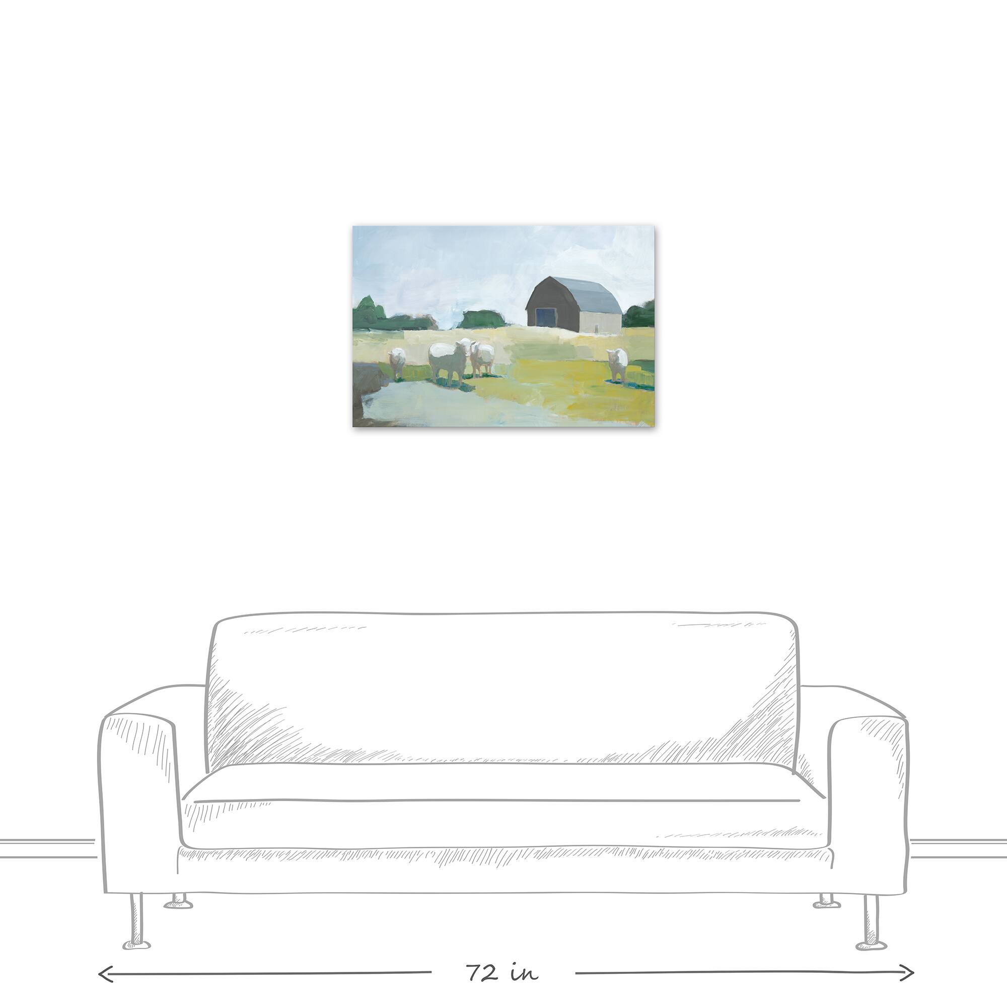 Barn Cows 20&#x22; x 30&#x22; Canvas Wall Art