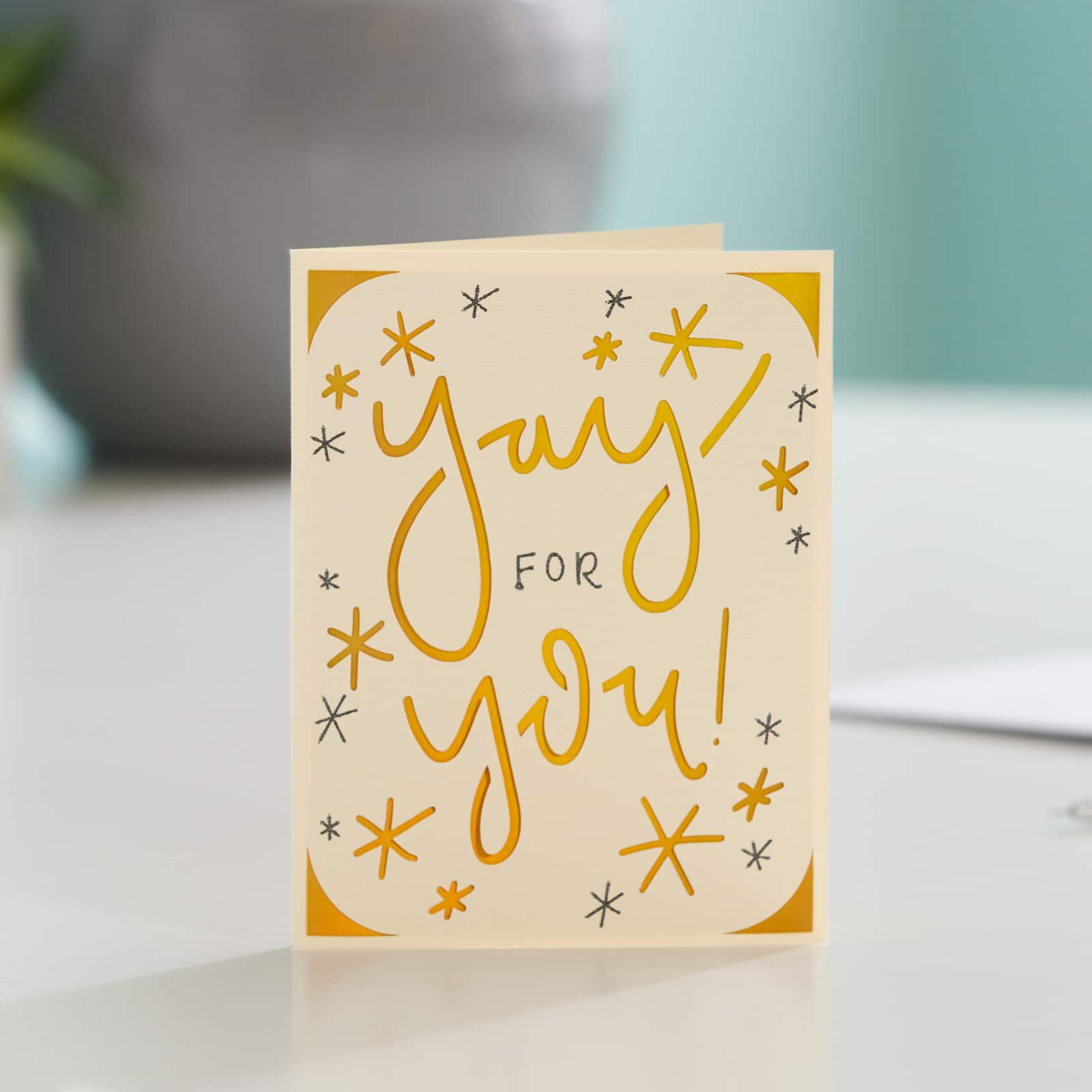 Cricut Joy™ Insert Cards Cream & Gold Matte Holographic