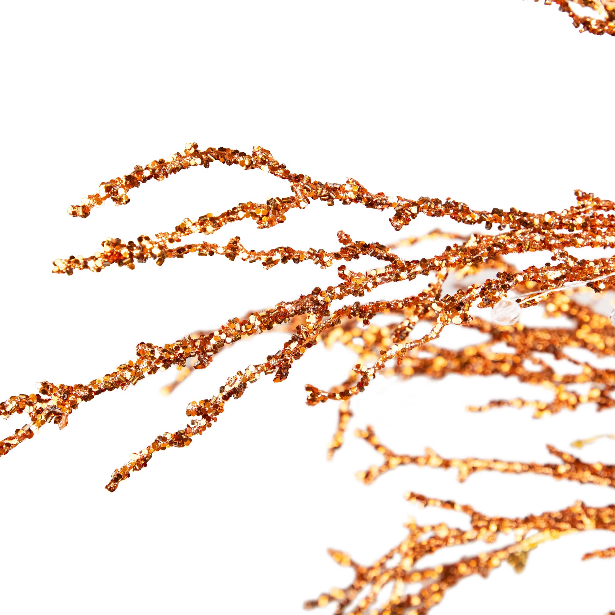 3.8ft. Unlit Crystallized Gold Glitter Artificial Potted Christmas Tree