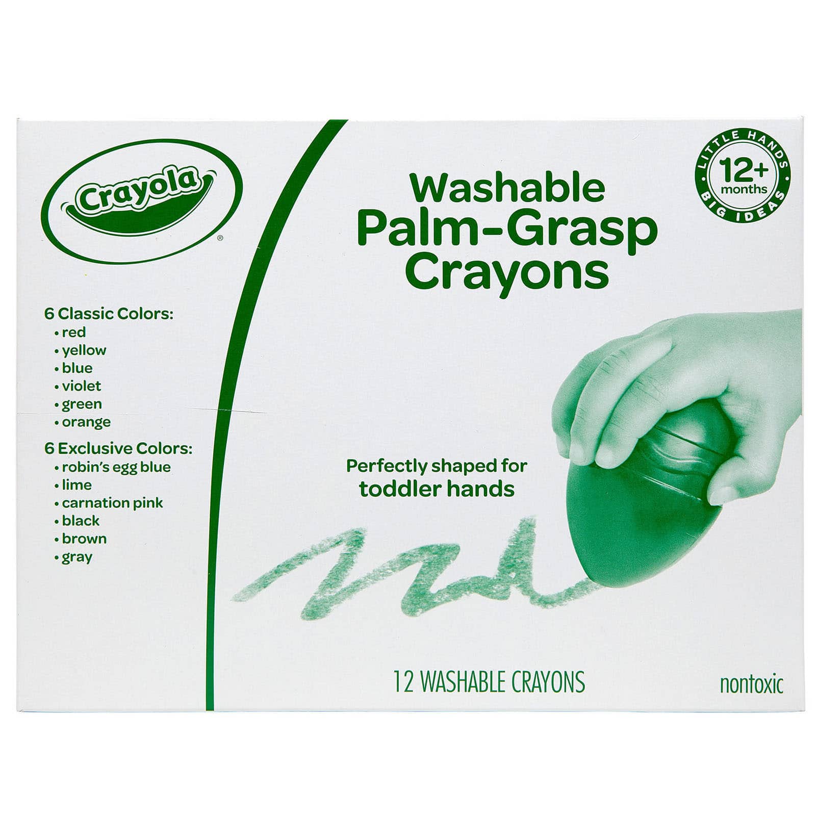 Crayola® Palm-Grasp Egg-Shaped Crayons