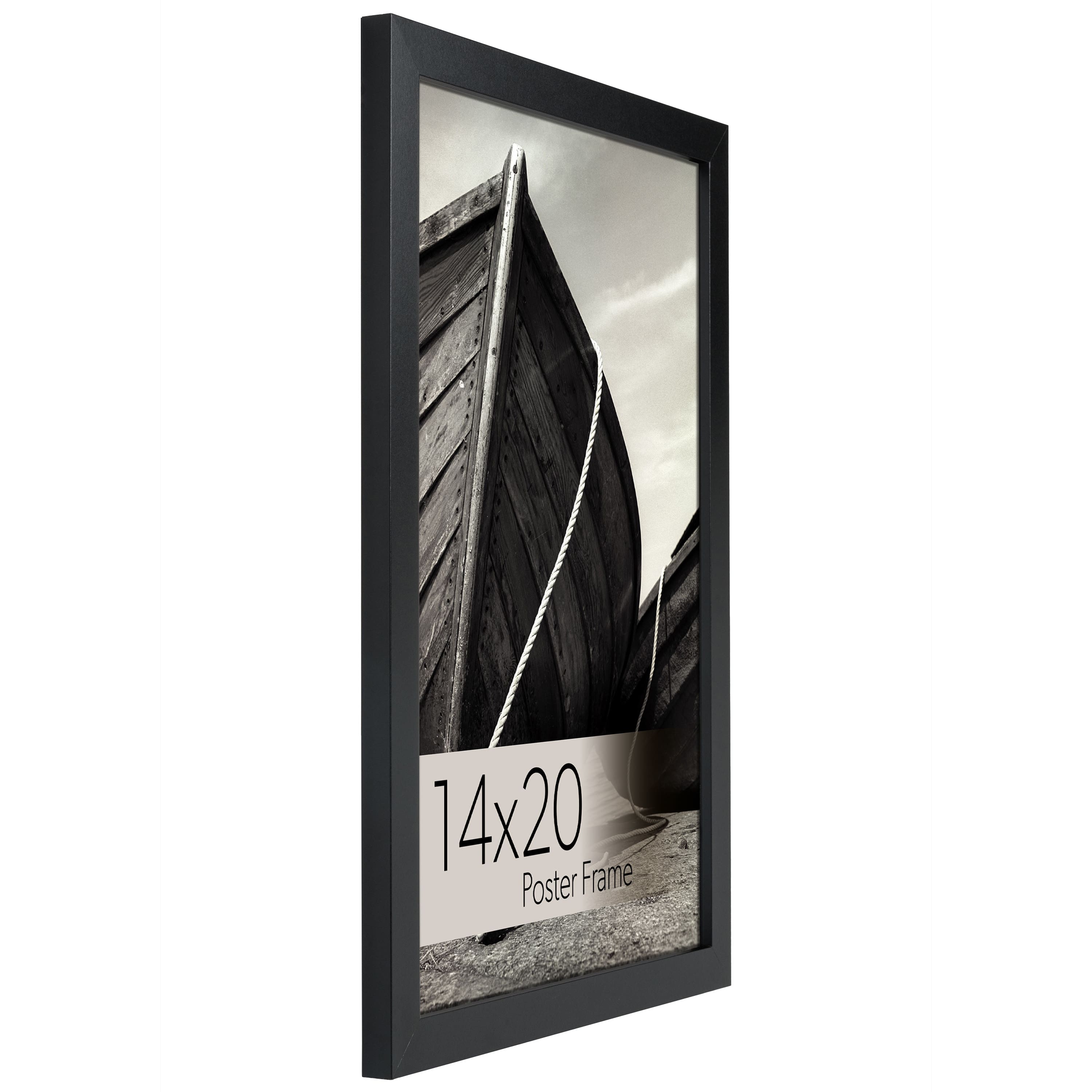 WallsThatSpeak Vertically or Horizontally Hanging Black Picture Frame, 6ct.