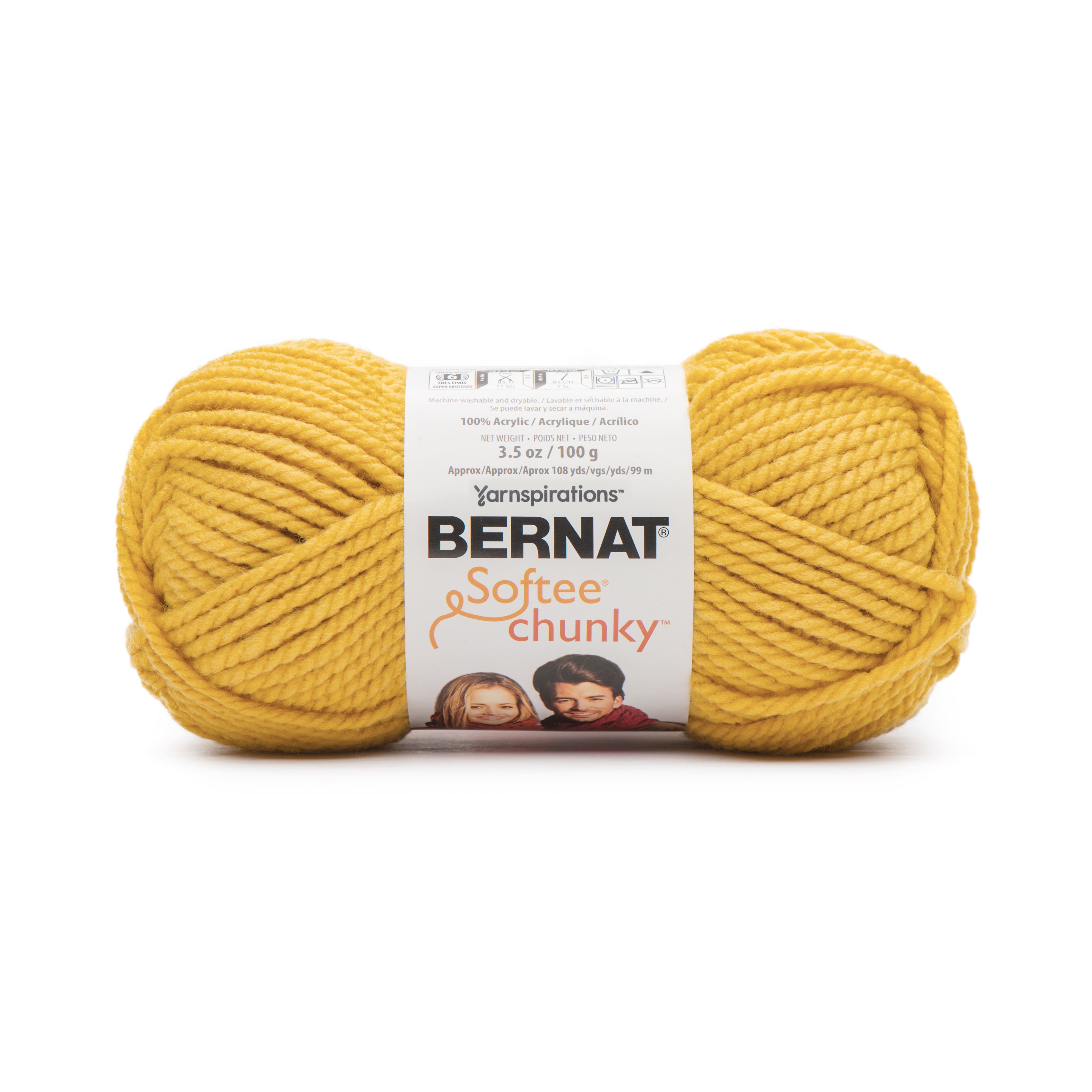 New Bernat softee chunky light tan yarn. 3.5 oz/skein.