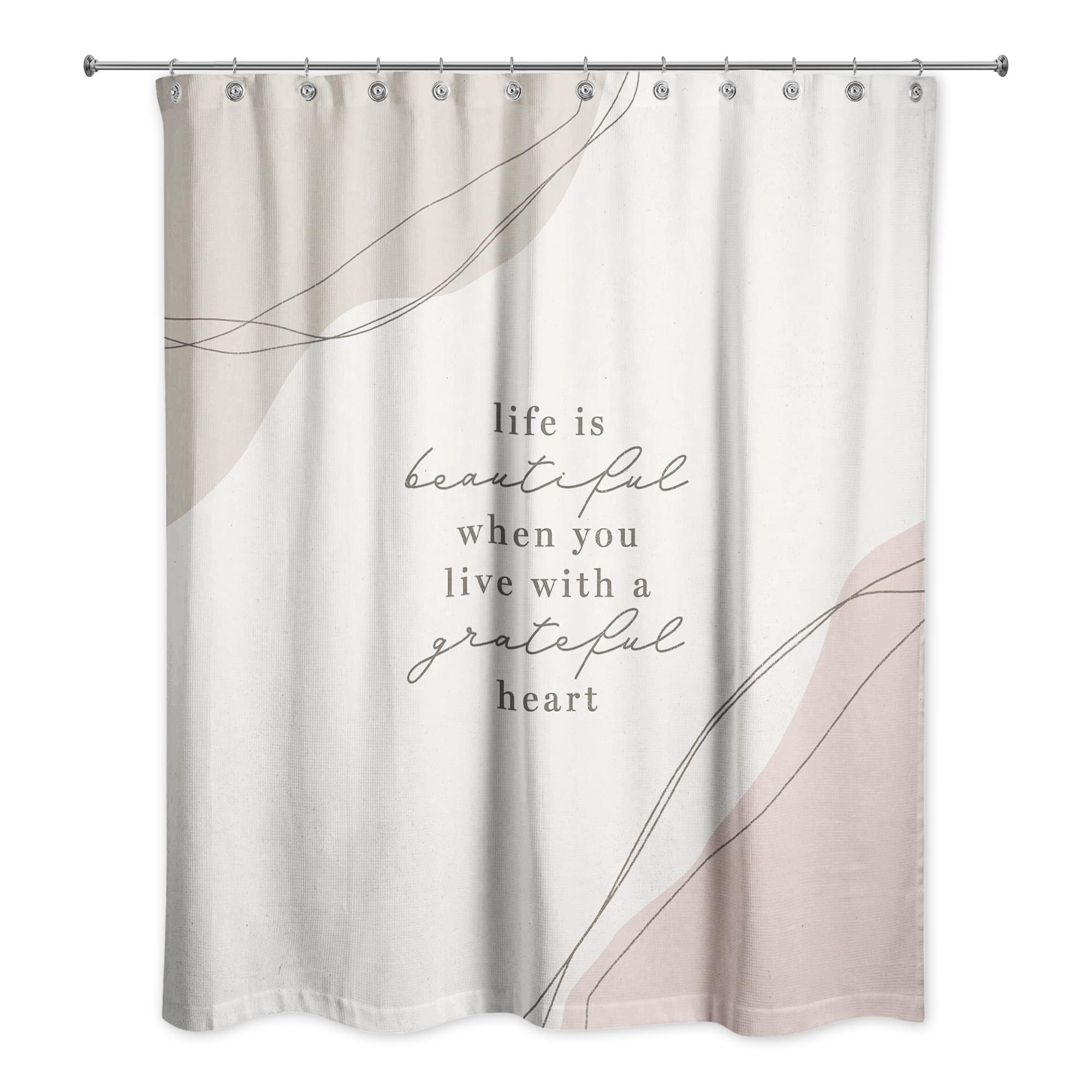 Grateful Heart Boho 71" x 74" Shower Curtain