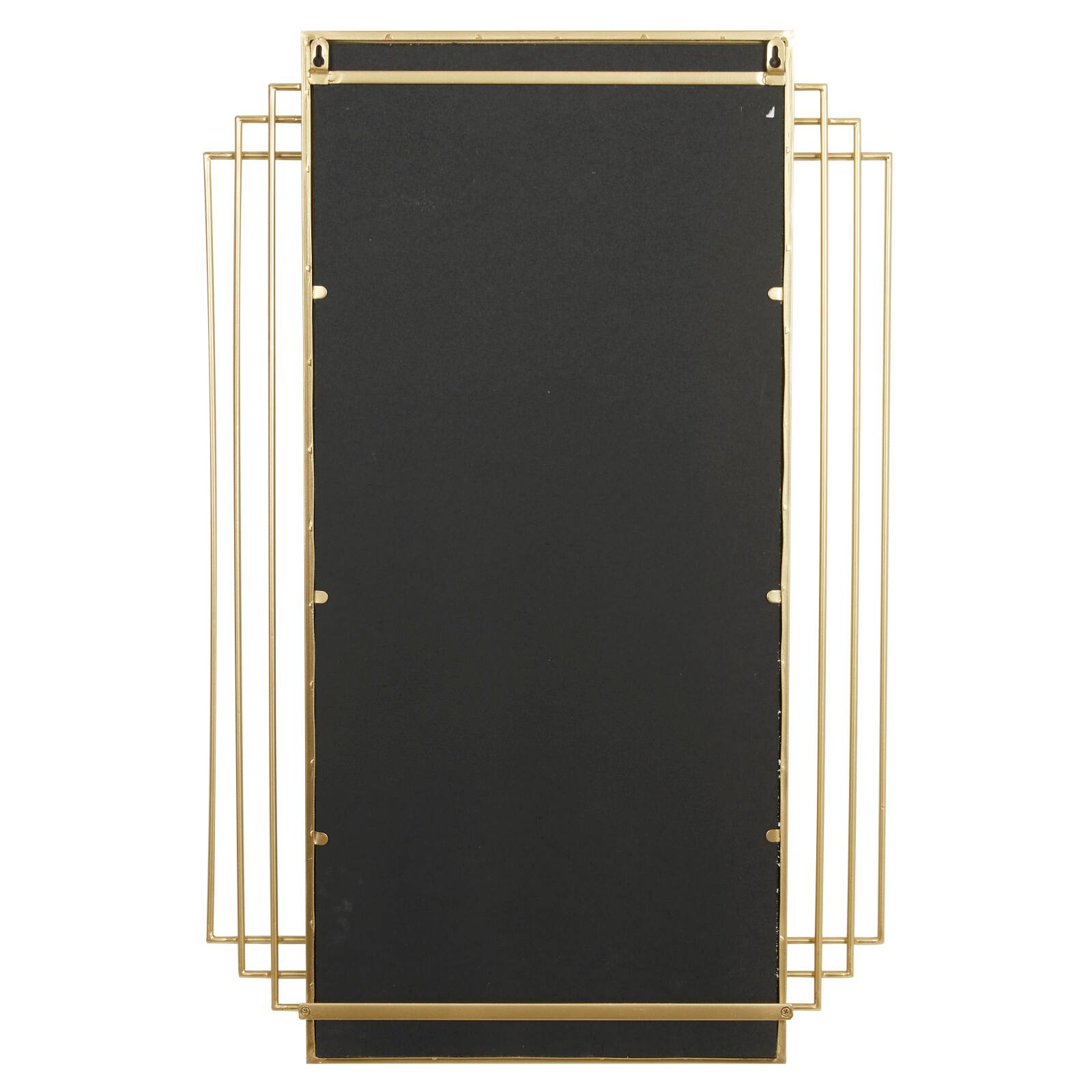 CosmoLiving by Cosmopolitan Gold Glam Metal Wall Mirror