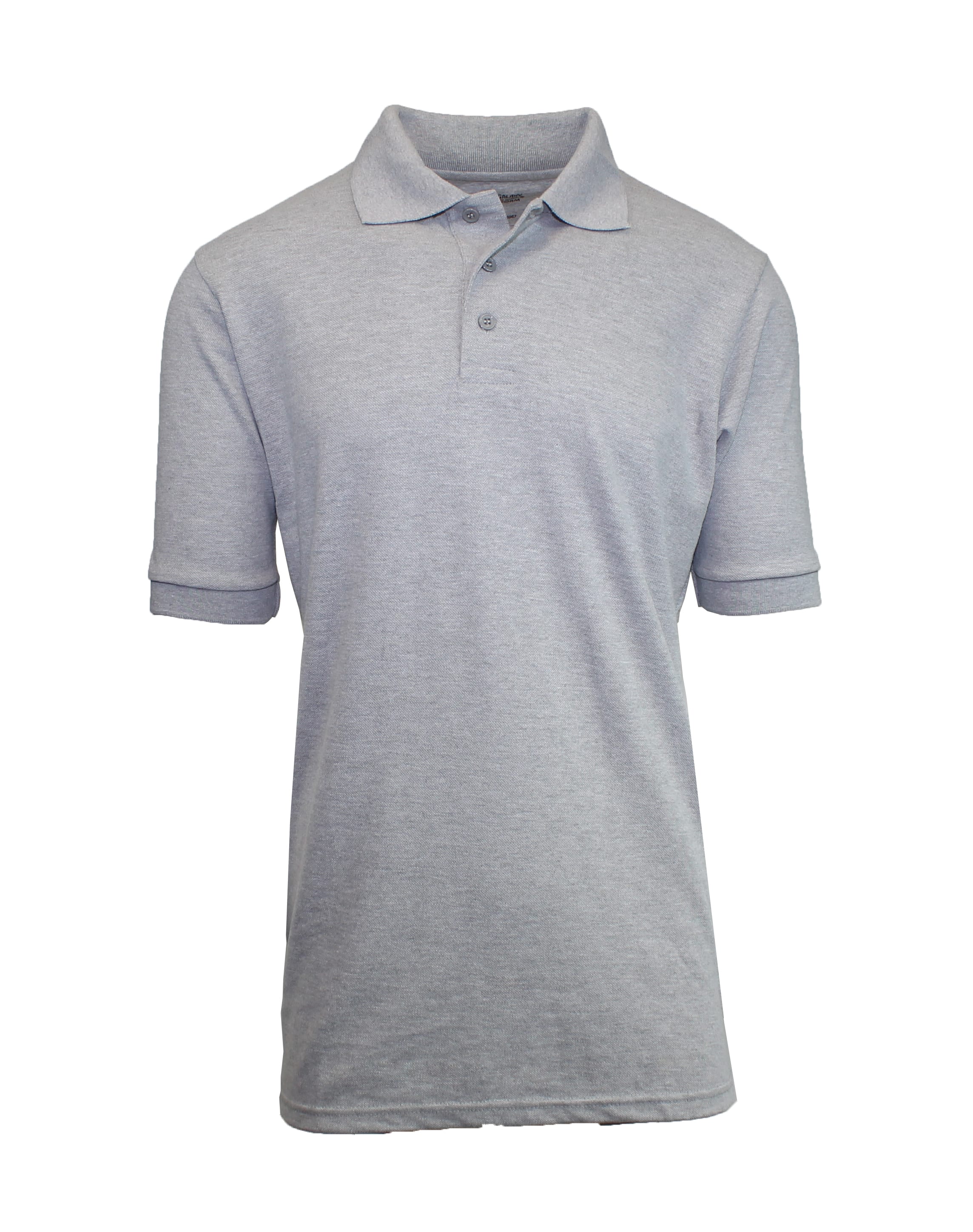 Galaxy By Harvic School Uniform Short Sleeve Men&#x27;s Pique Polo Shirt 