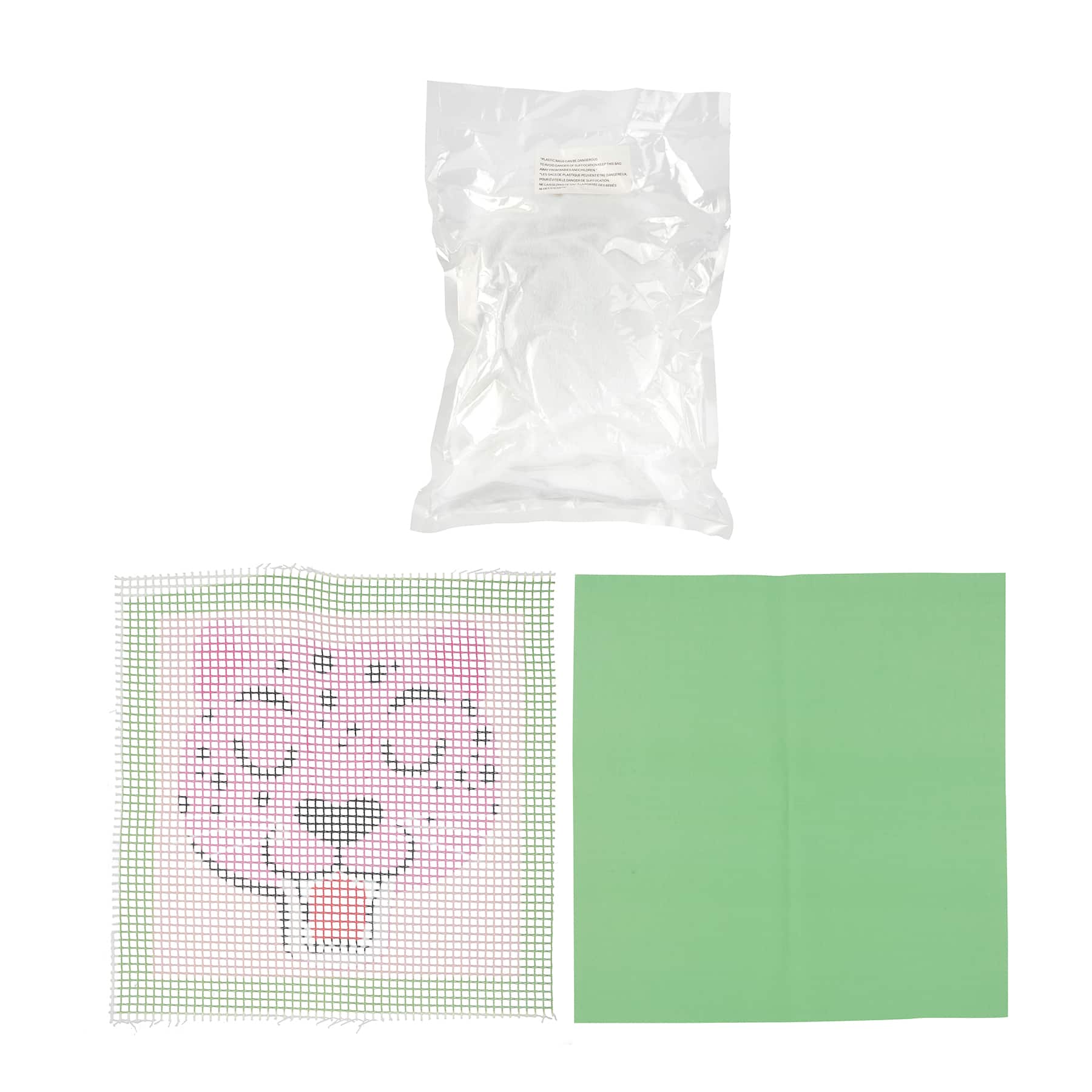 Summer Pink Cheetah Needle Point Pillow Craft Kit by Creatology&#x2122;