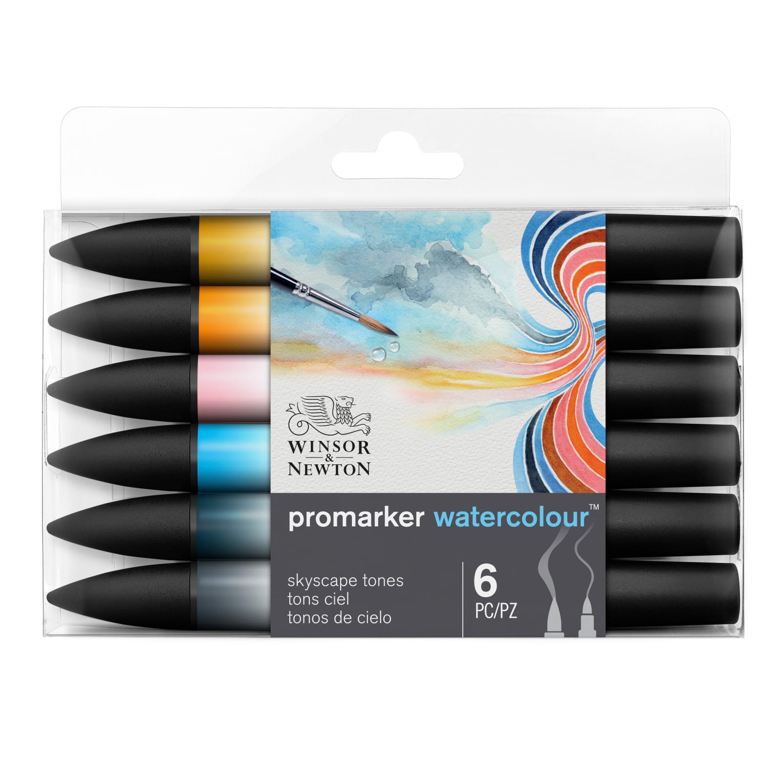 Winsor & Newton® ProMarker™ Sky Tones 6 Watercolor Marker Set