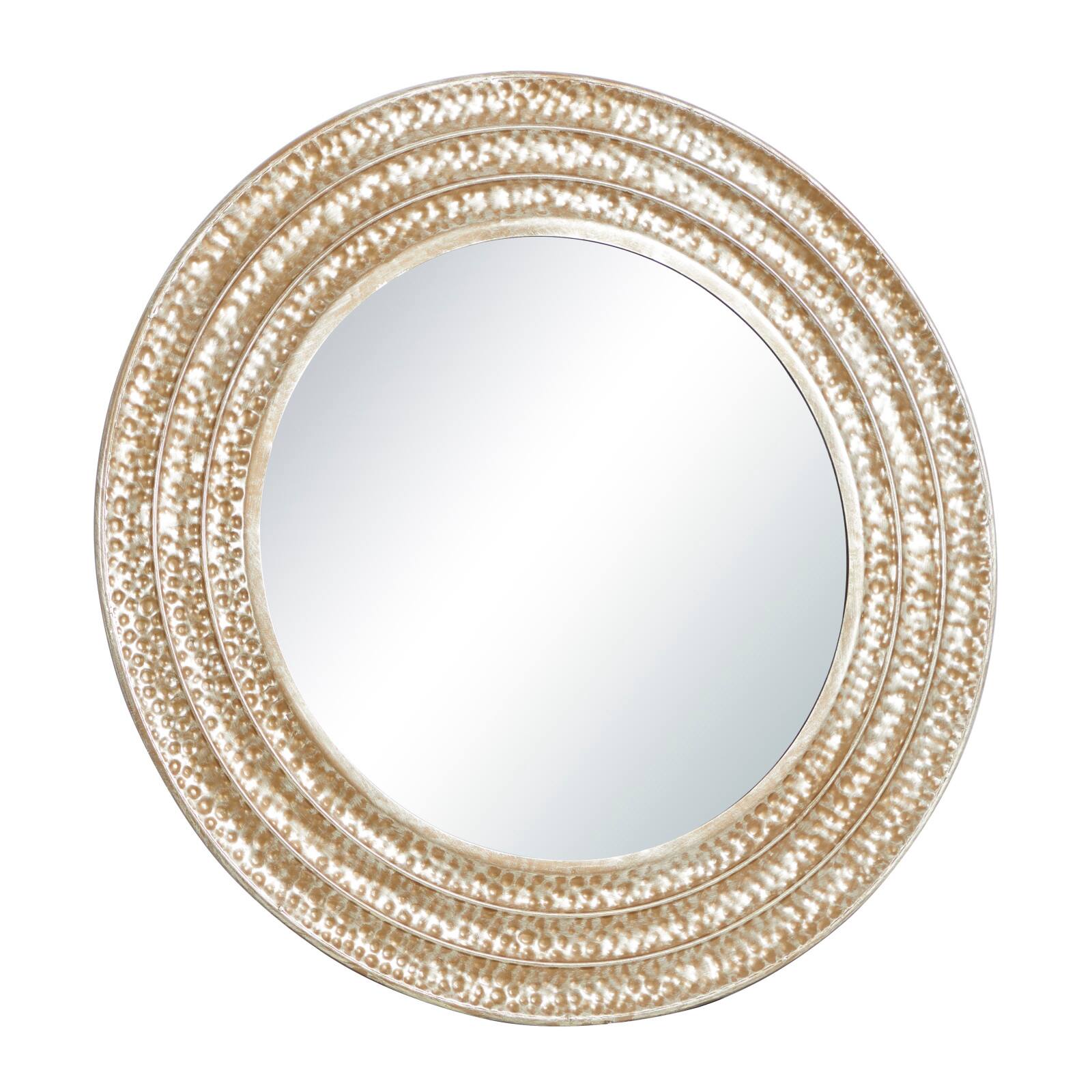 39&#x22; Gold Glam Metal Wall Mirror