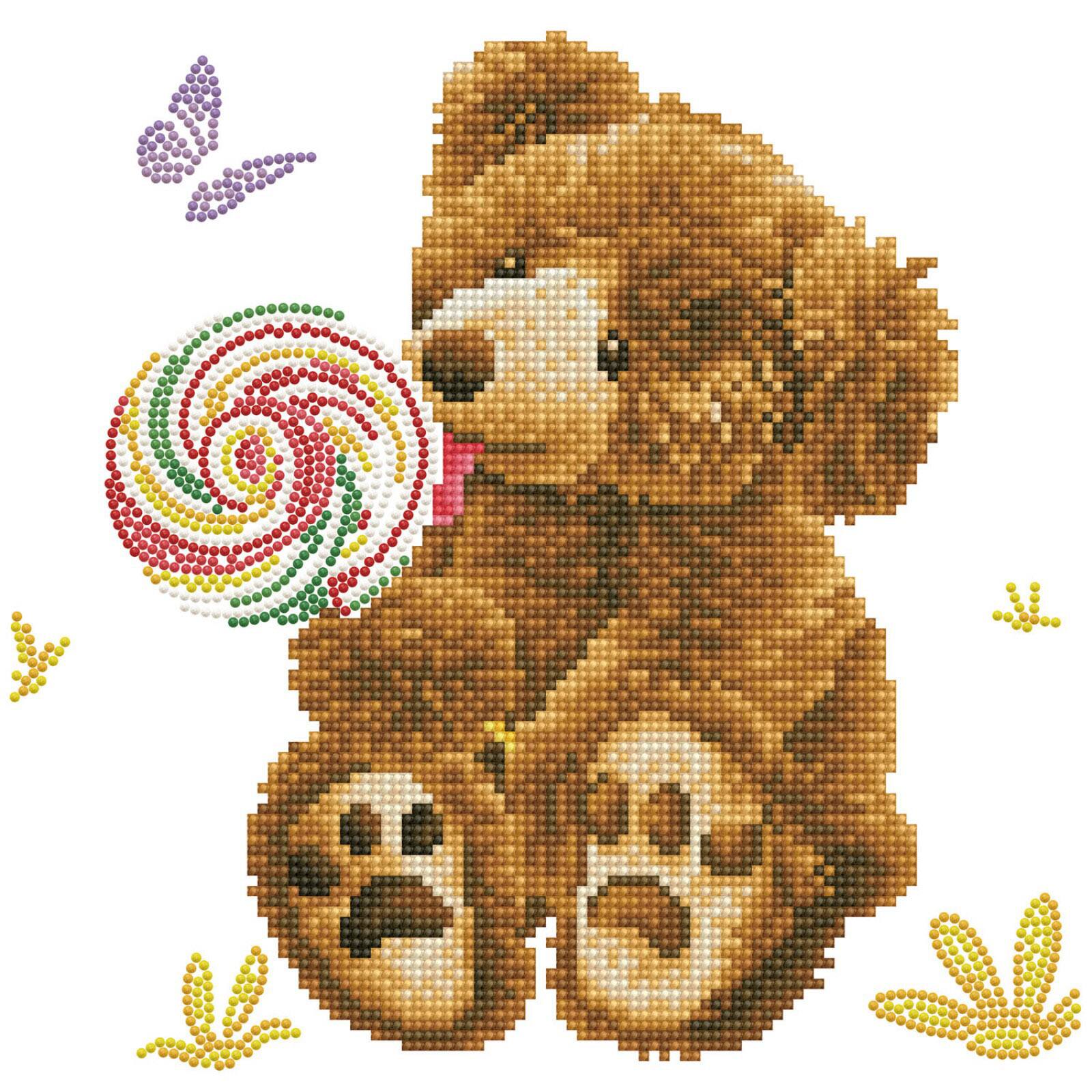 Diamond Dotz&#xAE; Honey Pot BearLolly Pop Lick Diamond Painting Kit