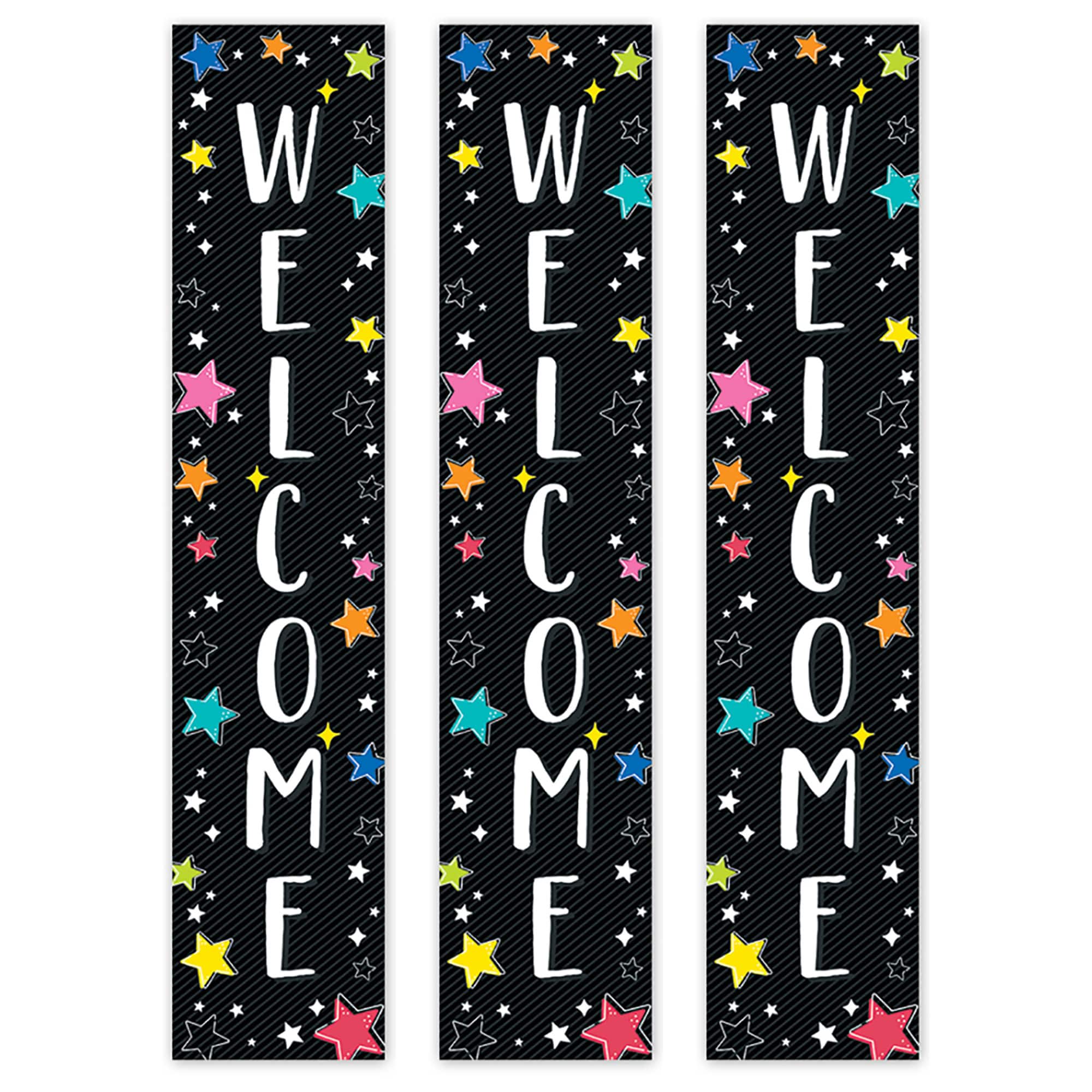 Creative Teaching Press® Star Bright Welcome Banner, 8" x 39", Pack of 3