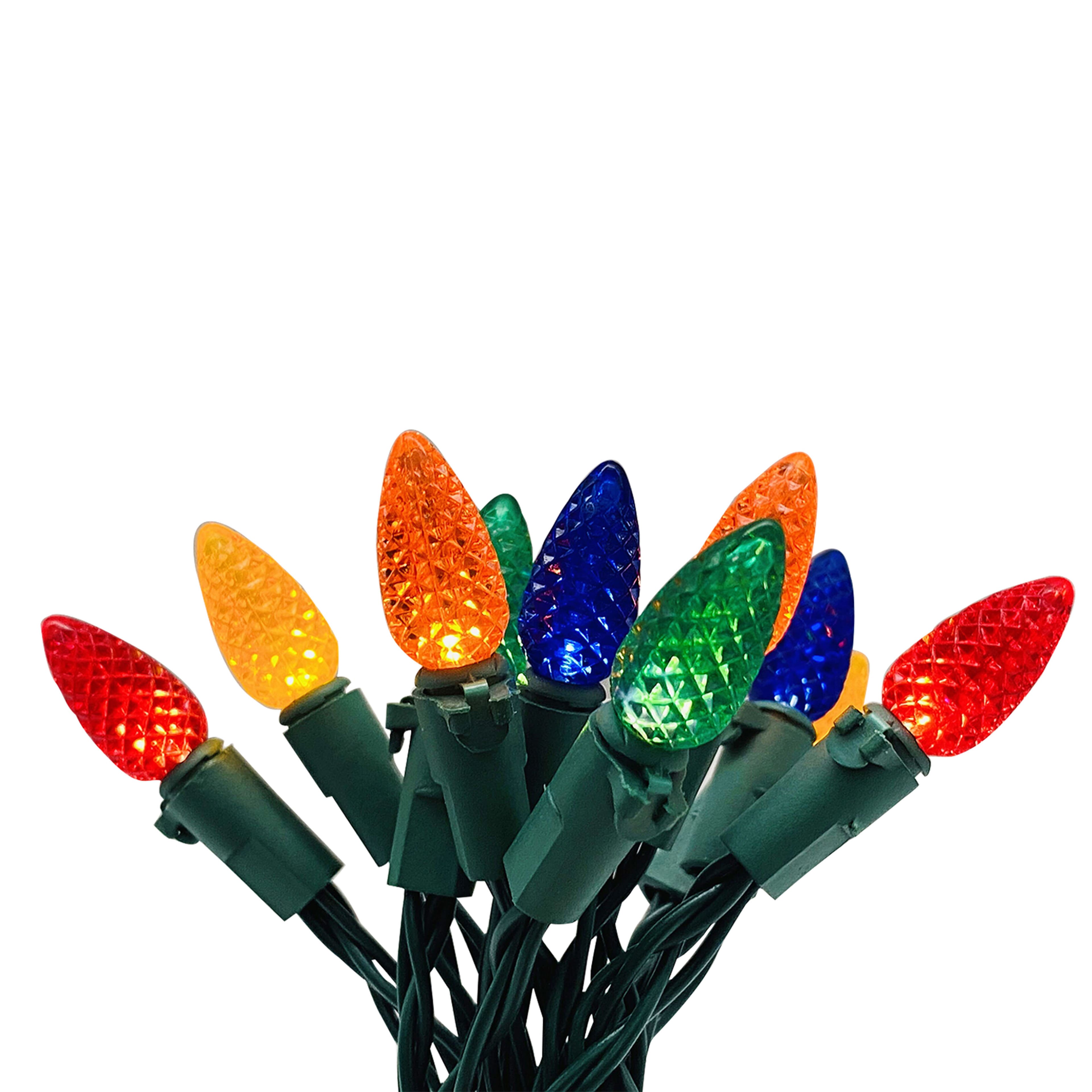 20ct. Multicolor LED Vintage-Style String Lights on Green Wire by Ashland&#xAE;