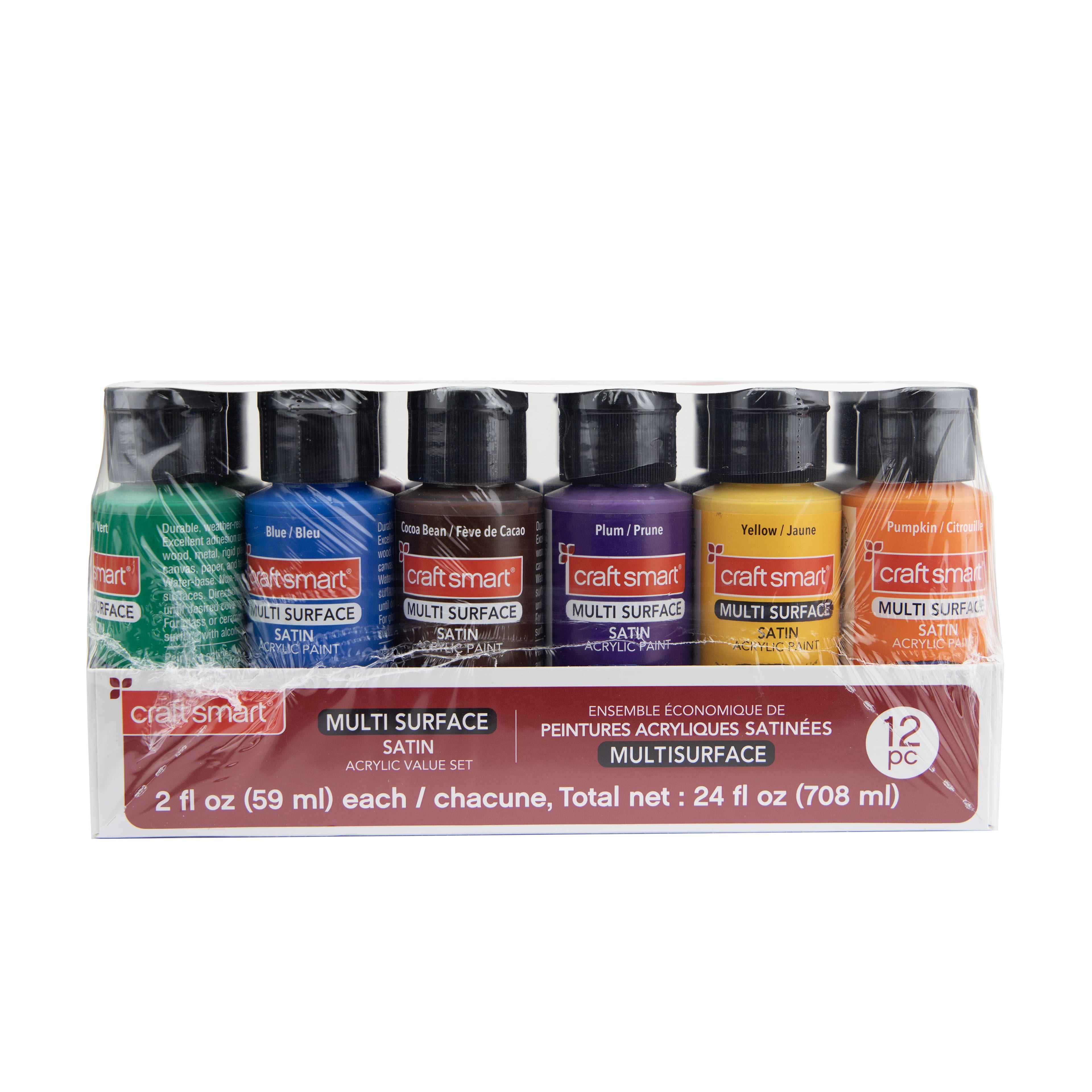 Basic Colors Premium Satin Acrylic Set by Craft Smart®