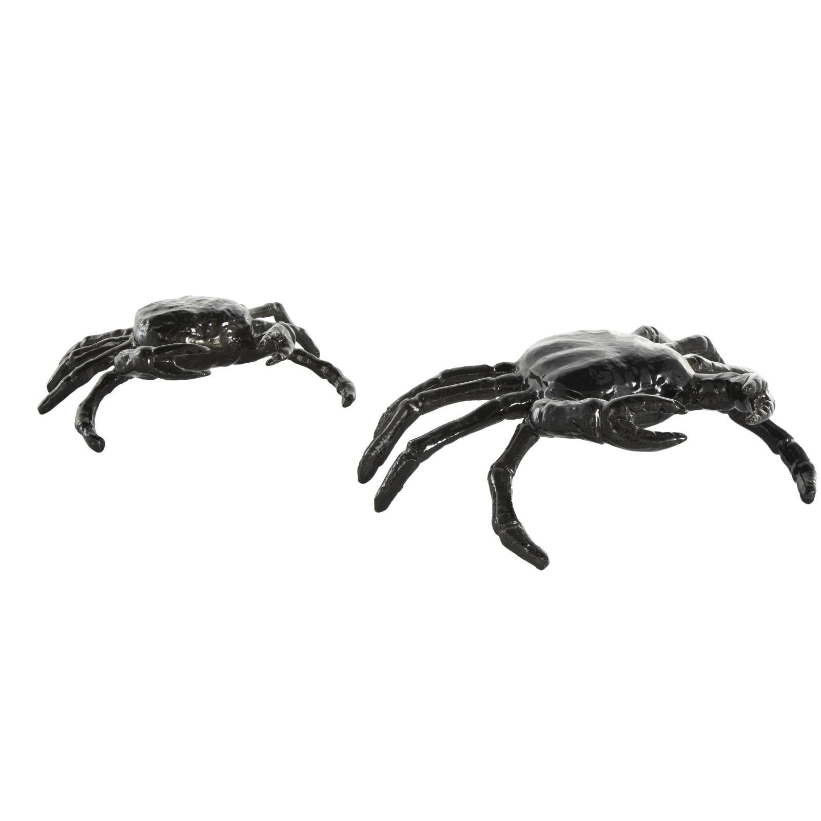 Black Aluminum Metal Crab Sculptures, 2ct.