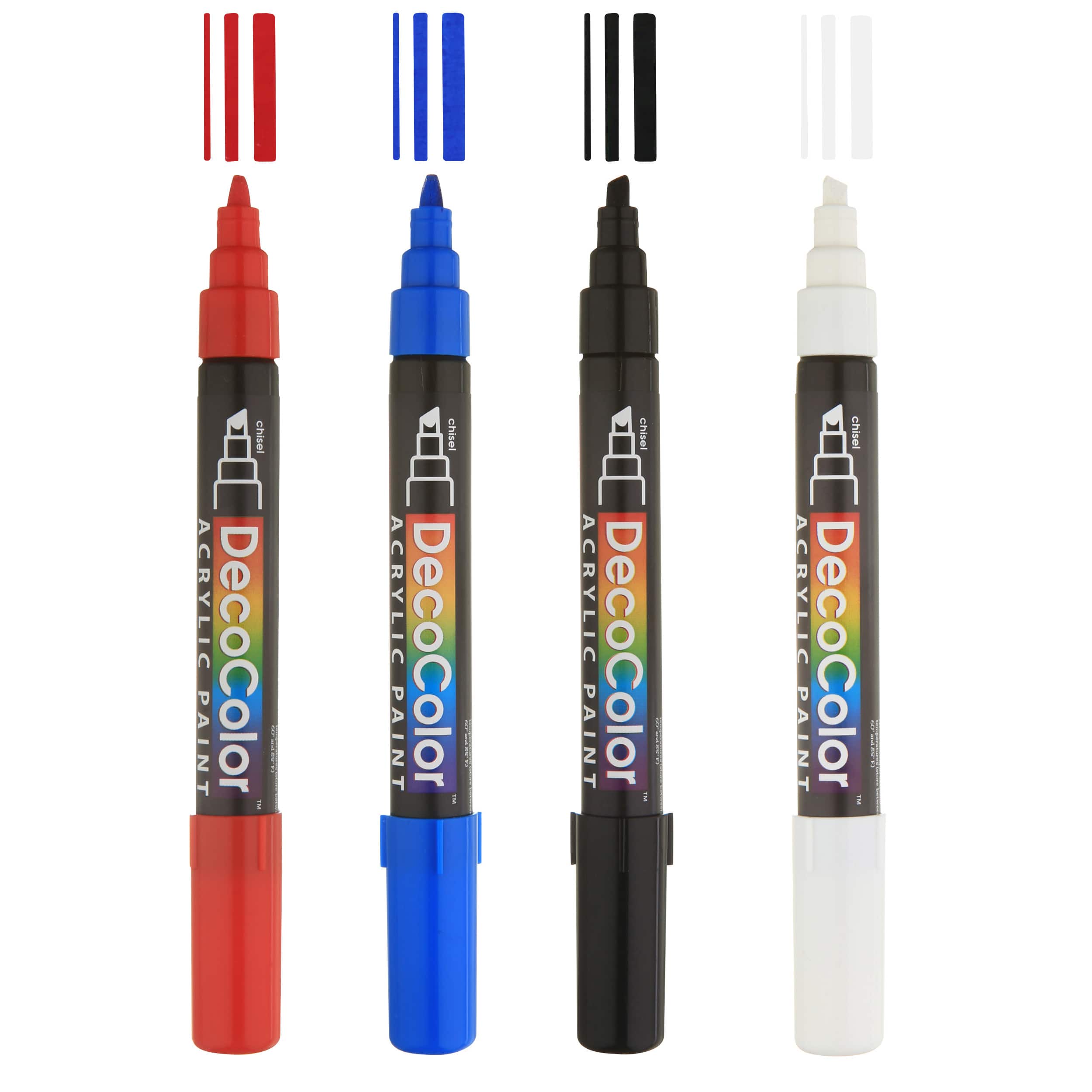 DecoColor&#xAE; Chisel Tip Acrylic Paint Marker Set