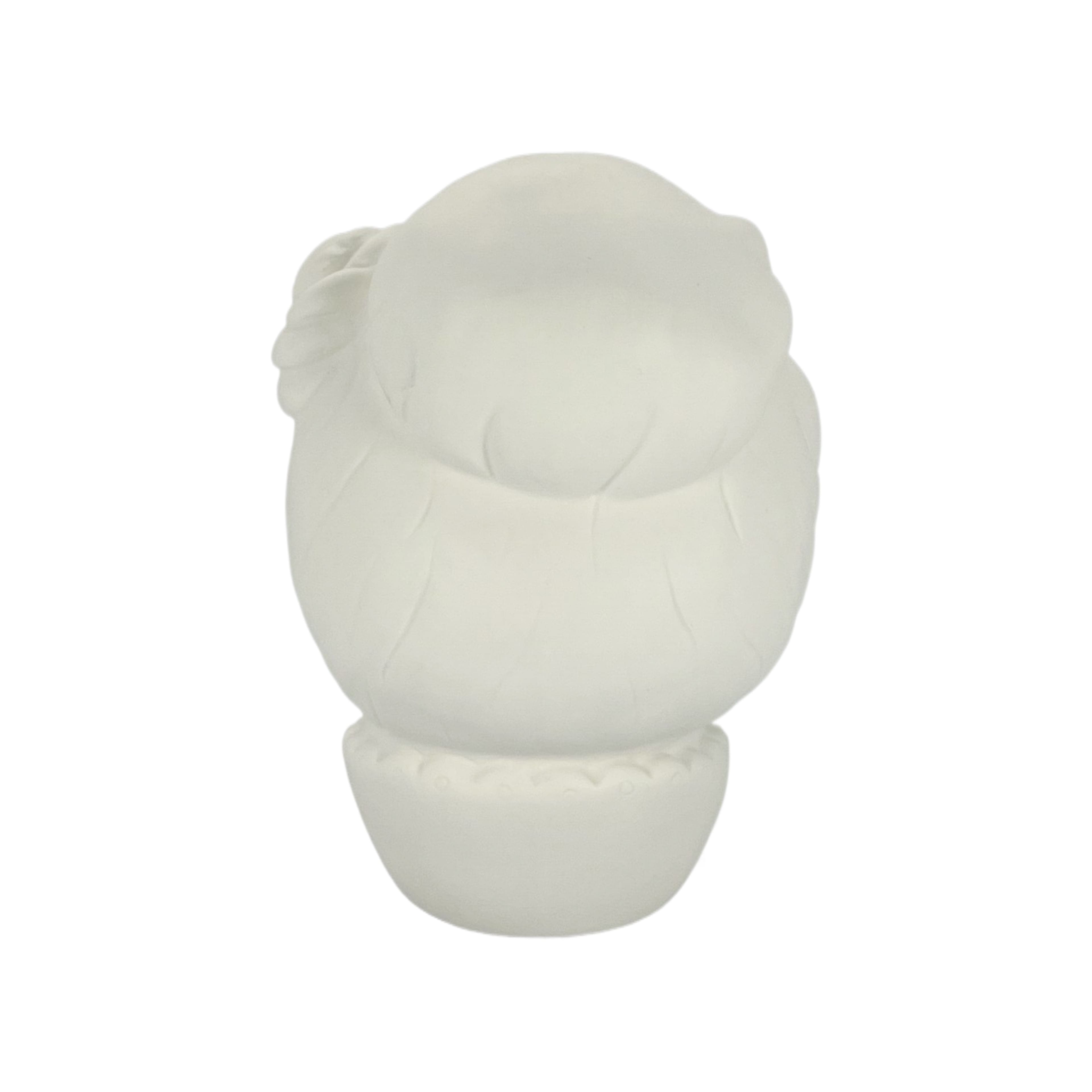 8" DIY Ceramic LED Fancy Updo Skull Décor by Make Market®