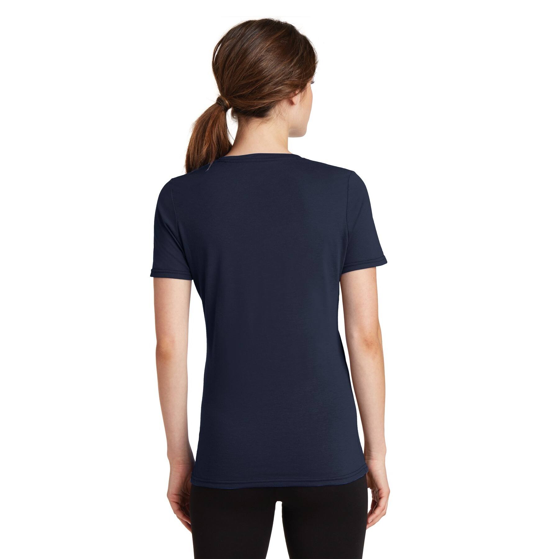Port & Company® Colors Ladies Performance Blend V-Neck T-Shirt
