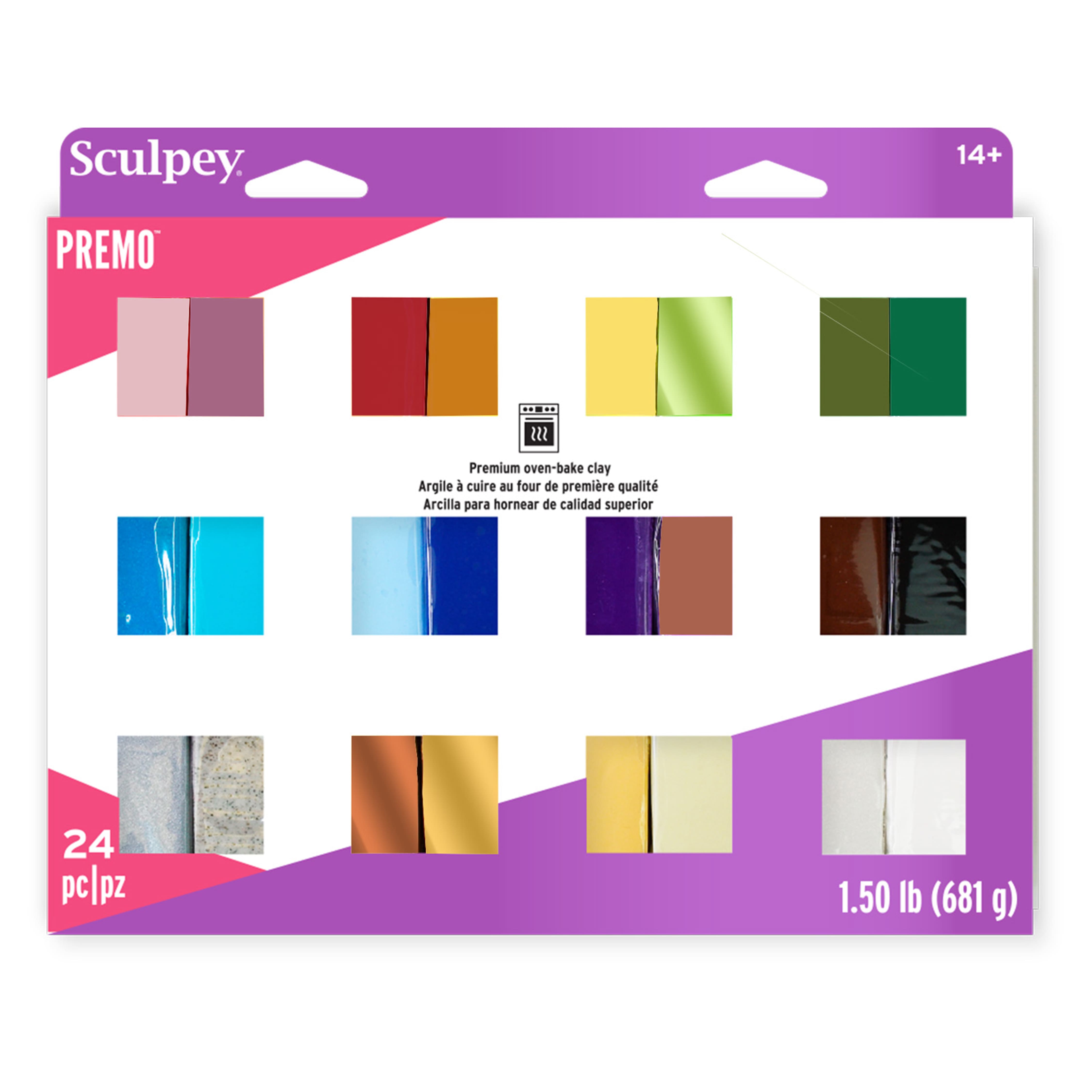 6 Packs: 24 ct. (144 total) Sculpey Premo&#x2122; Color Sampler