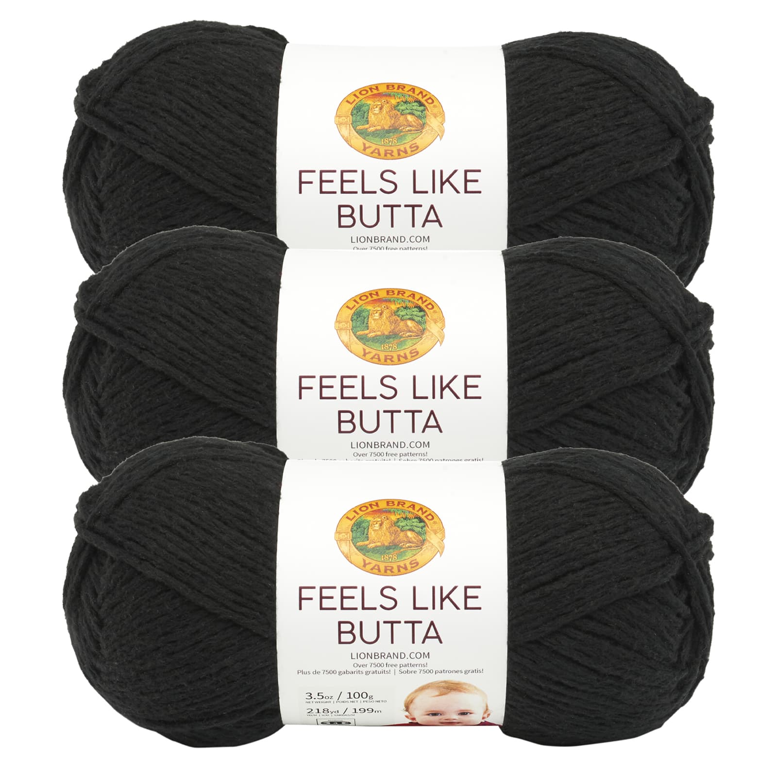 3 Pack Lion Brand&#xAE; Feels Like Butta&#xAE; Solid Yarn