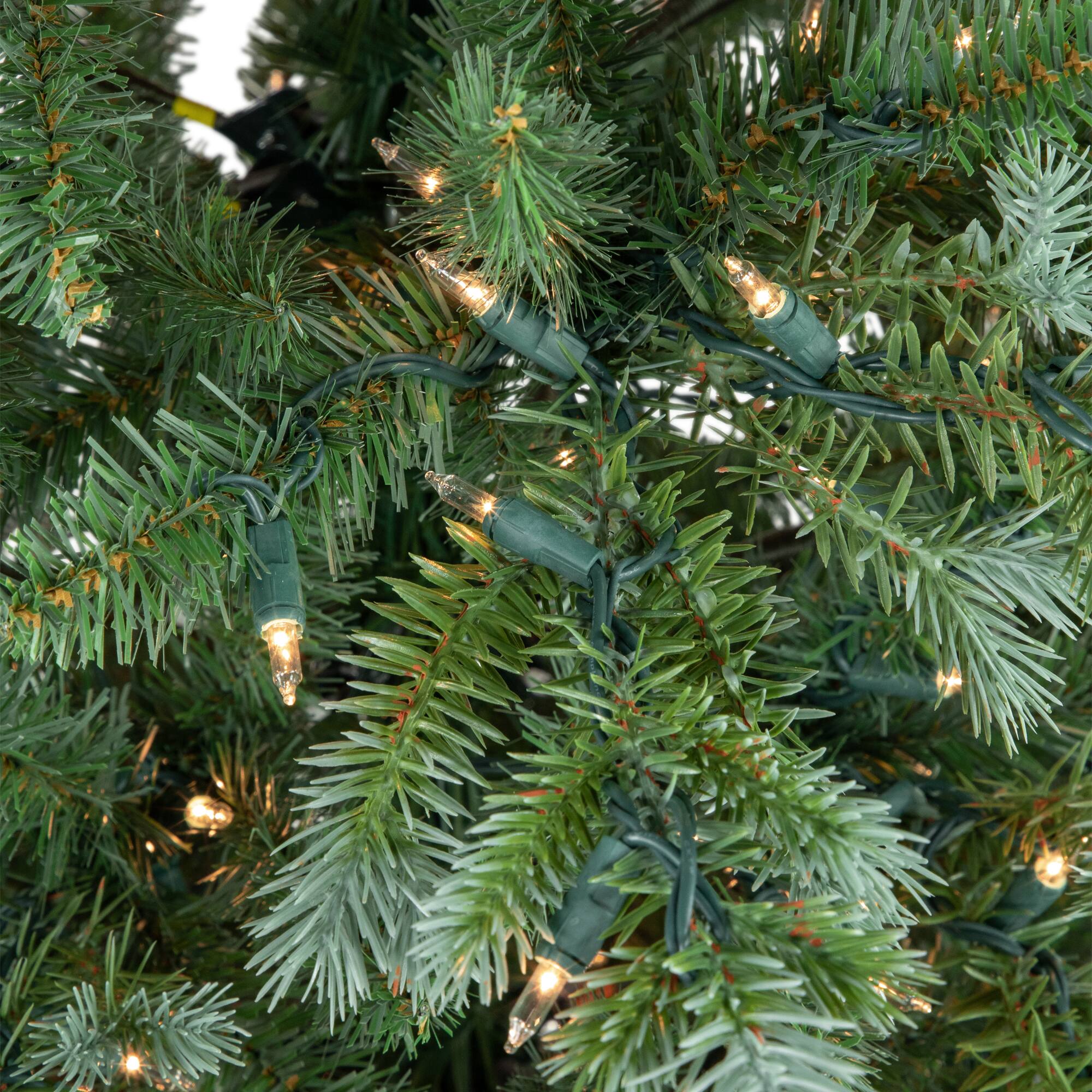 6ft. Pre-Lit Blue Spruce Medium Artificial Christmas Tree, Clear Lights
