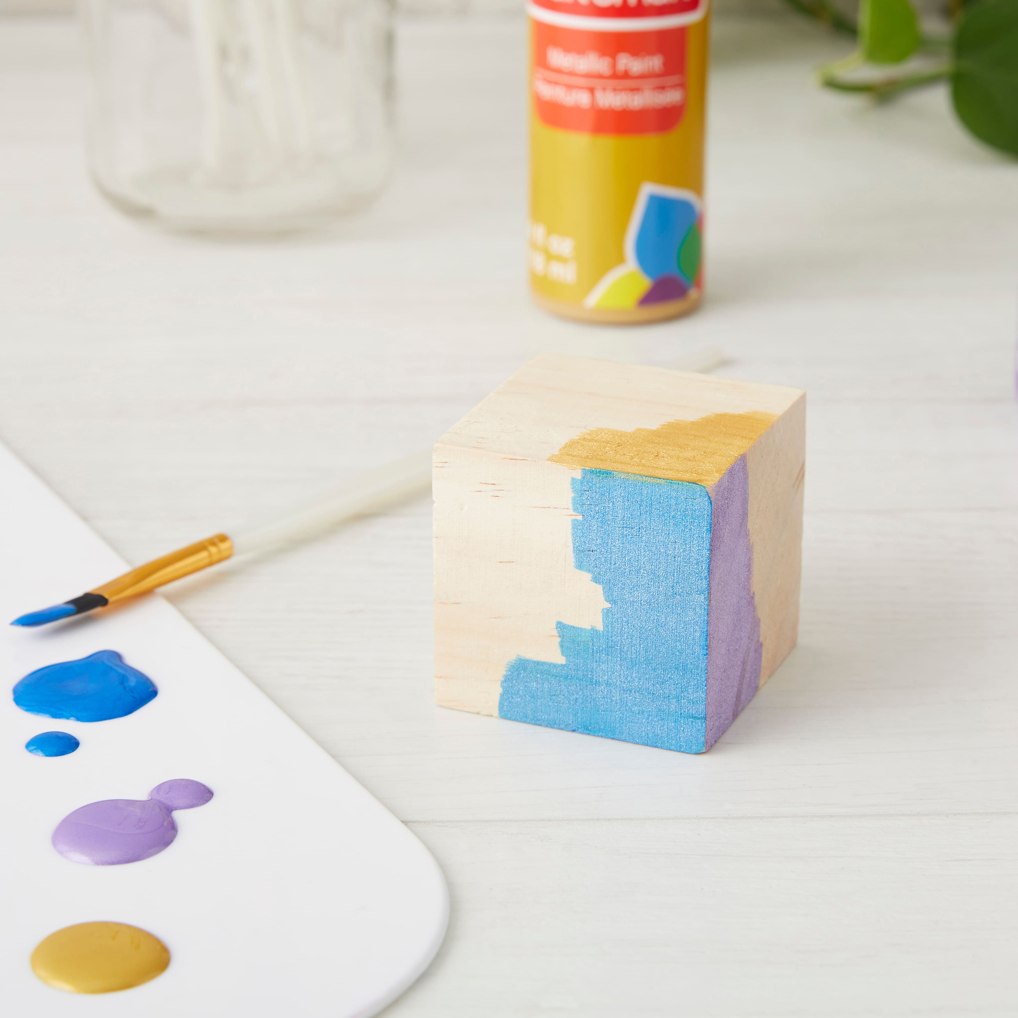 How to Make Painted Wood Blocks & Sculptures for Kids