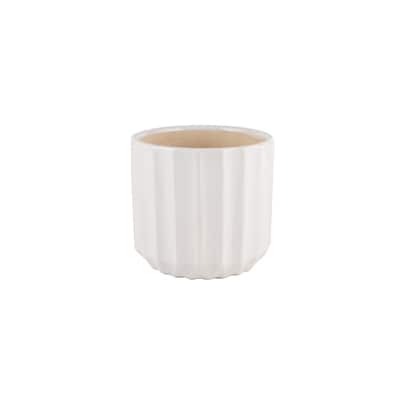 6.75" White Wave Ceramic Planter by Ashland® | Michaels