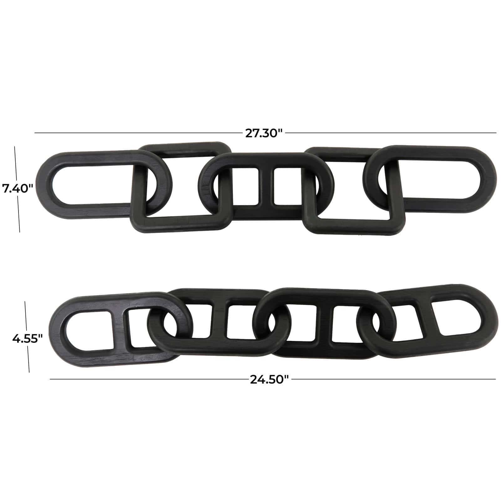 CosmoLiving by Cosmopolitan Wood Chain Sculpture Set