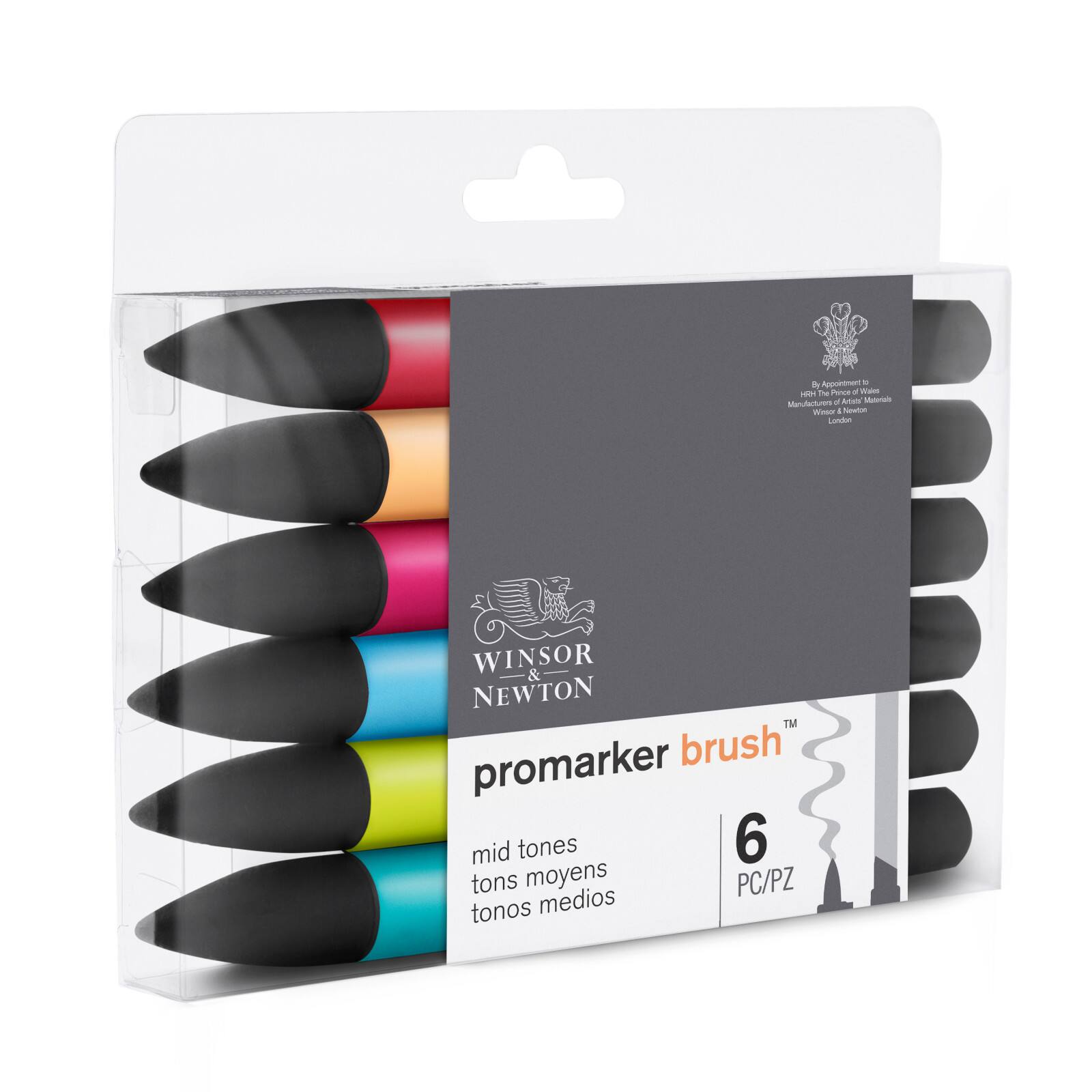 Winsor & Newton® 6 Mid Promarker Brush™ Set