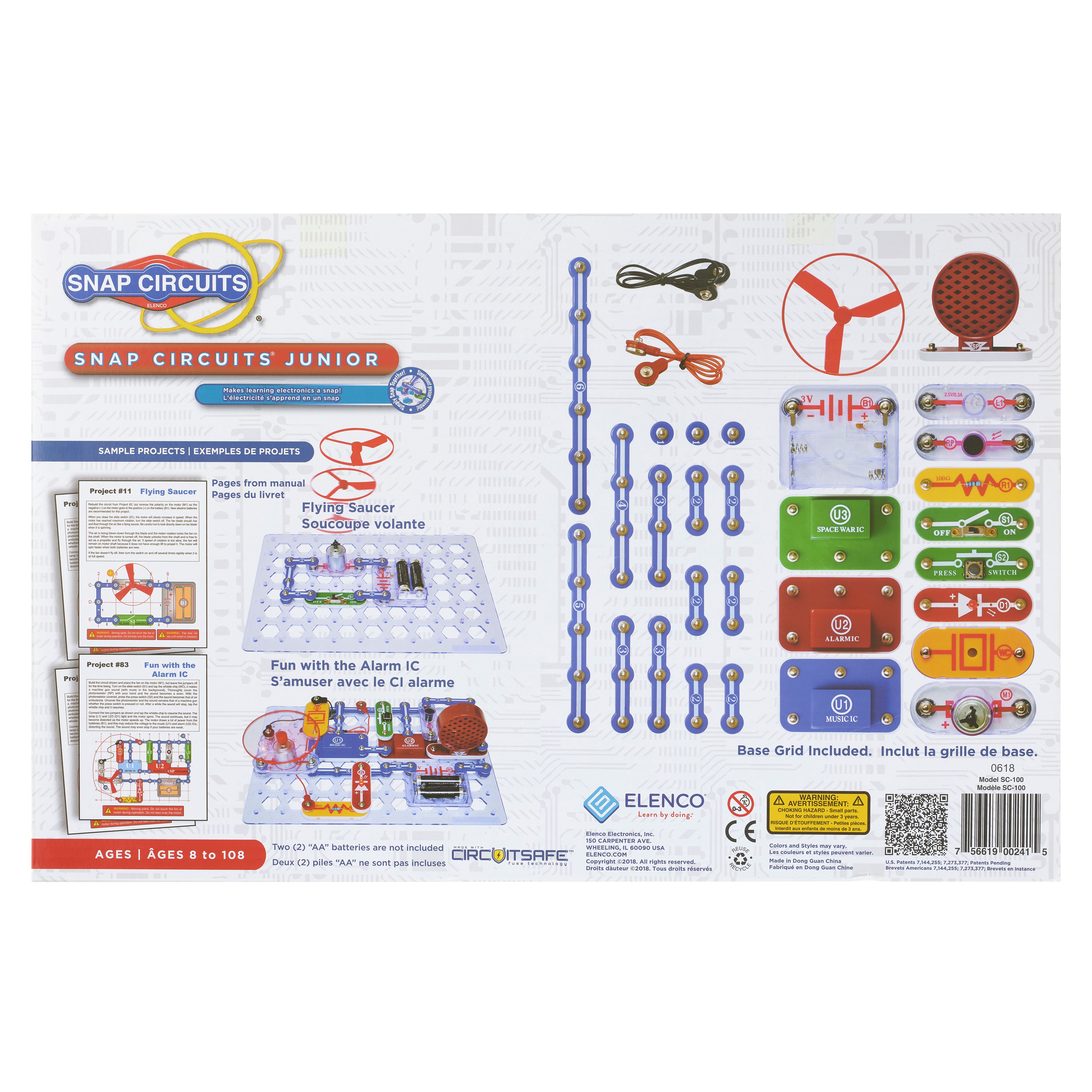 Snap Circuits® Jr. 100-Experiment Educational Kit w/Hard Case