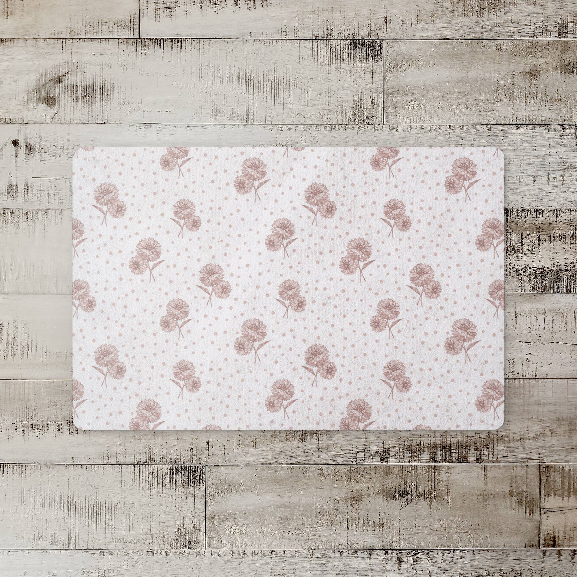 Floral Dots Floor Mat Michaels